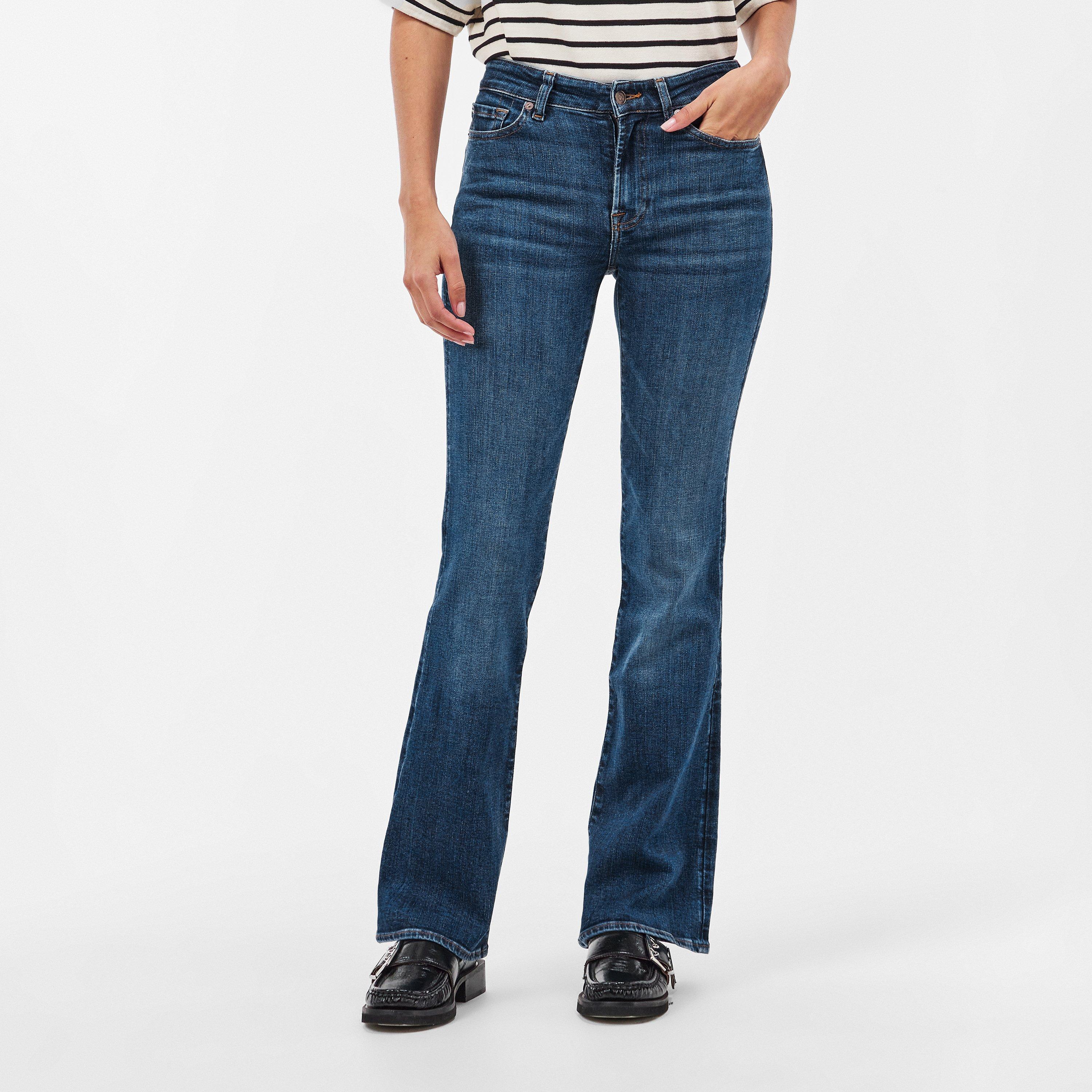 Mid Blue - 7 For All Mankind - Women's Bootcut Jeans - 3