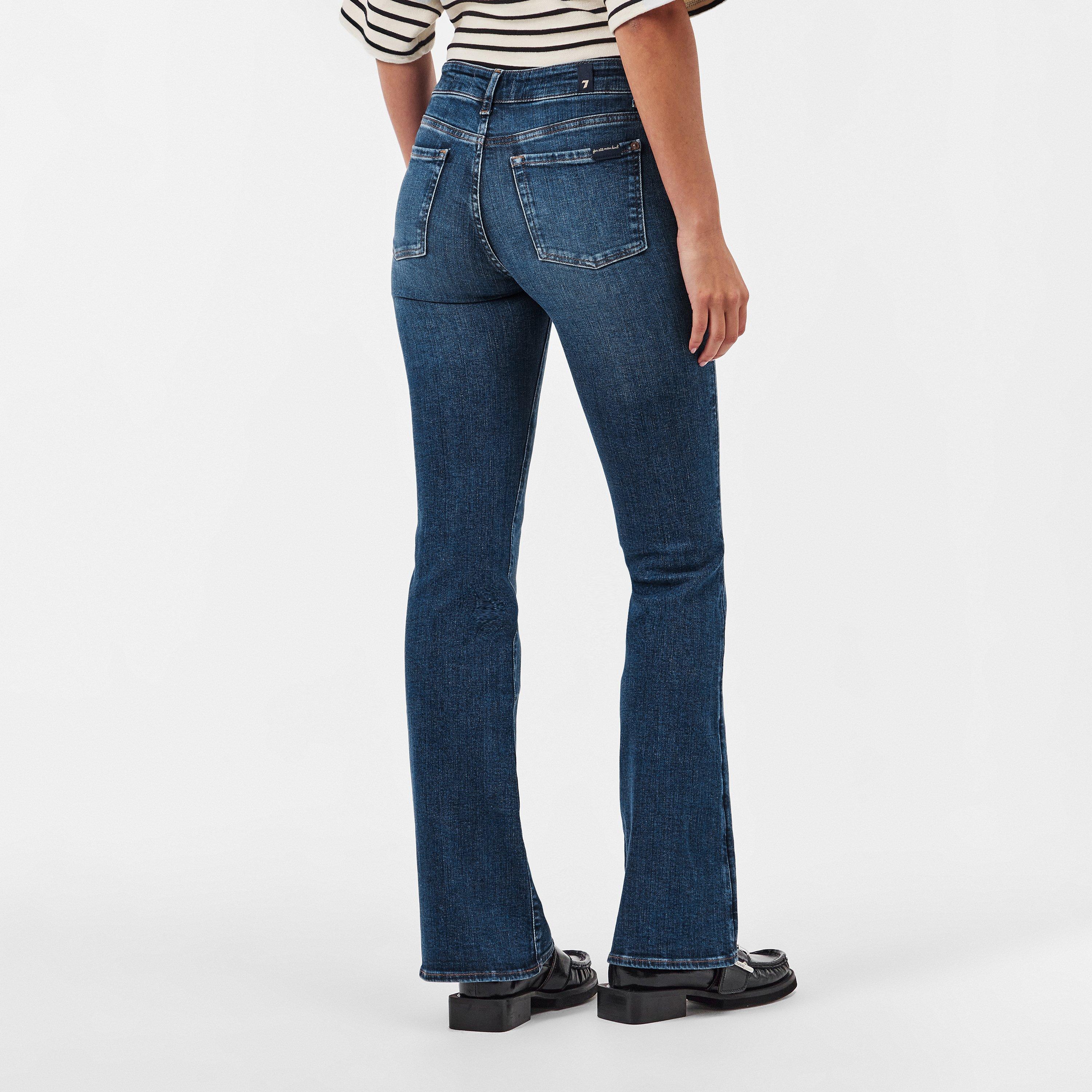 Mid Blue - 7 For All Mankind - Women's Bootcut Jeans - 4