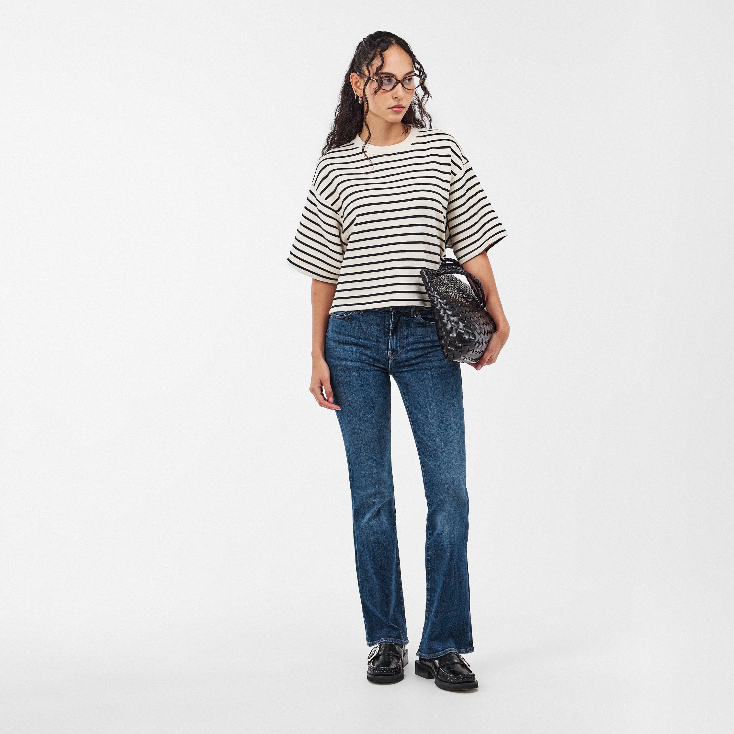 Mid Blue - 7 For All Mankind - Women's Bootcut Jeans - 6