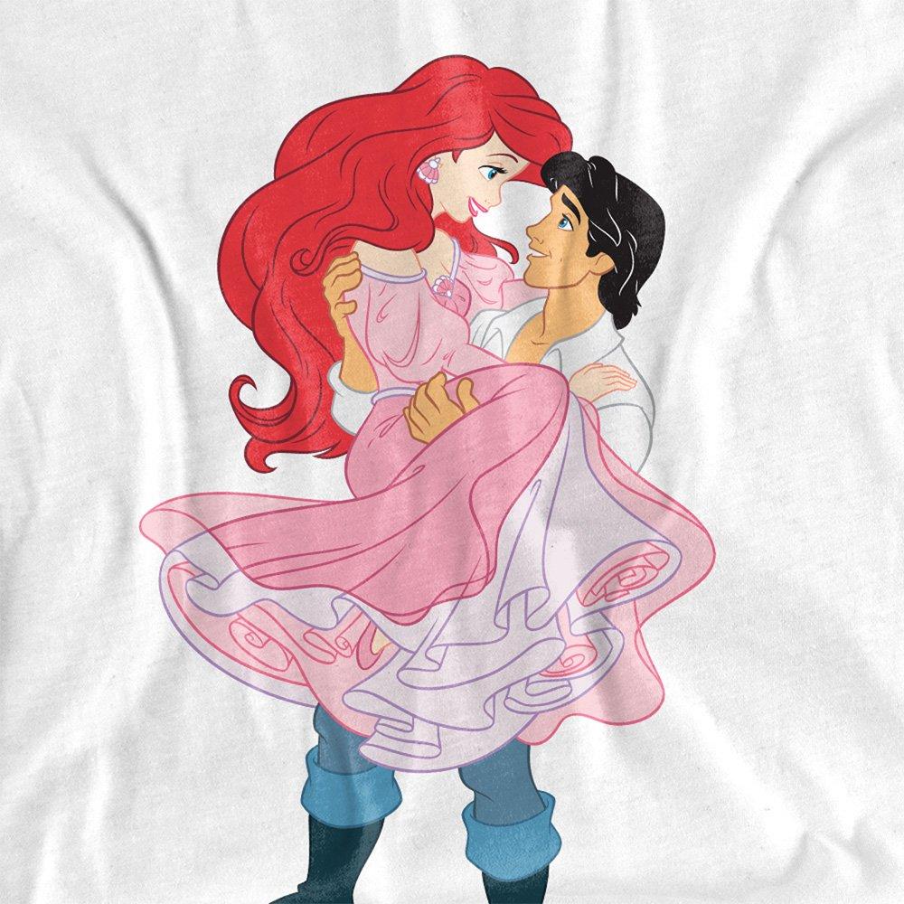 White - Disney - The Little Mermaid Ariel and Erik Long Sleeve T-Sh - 2