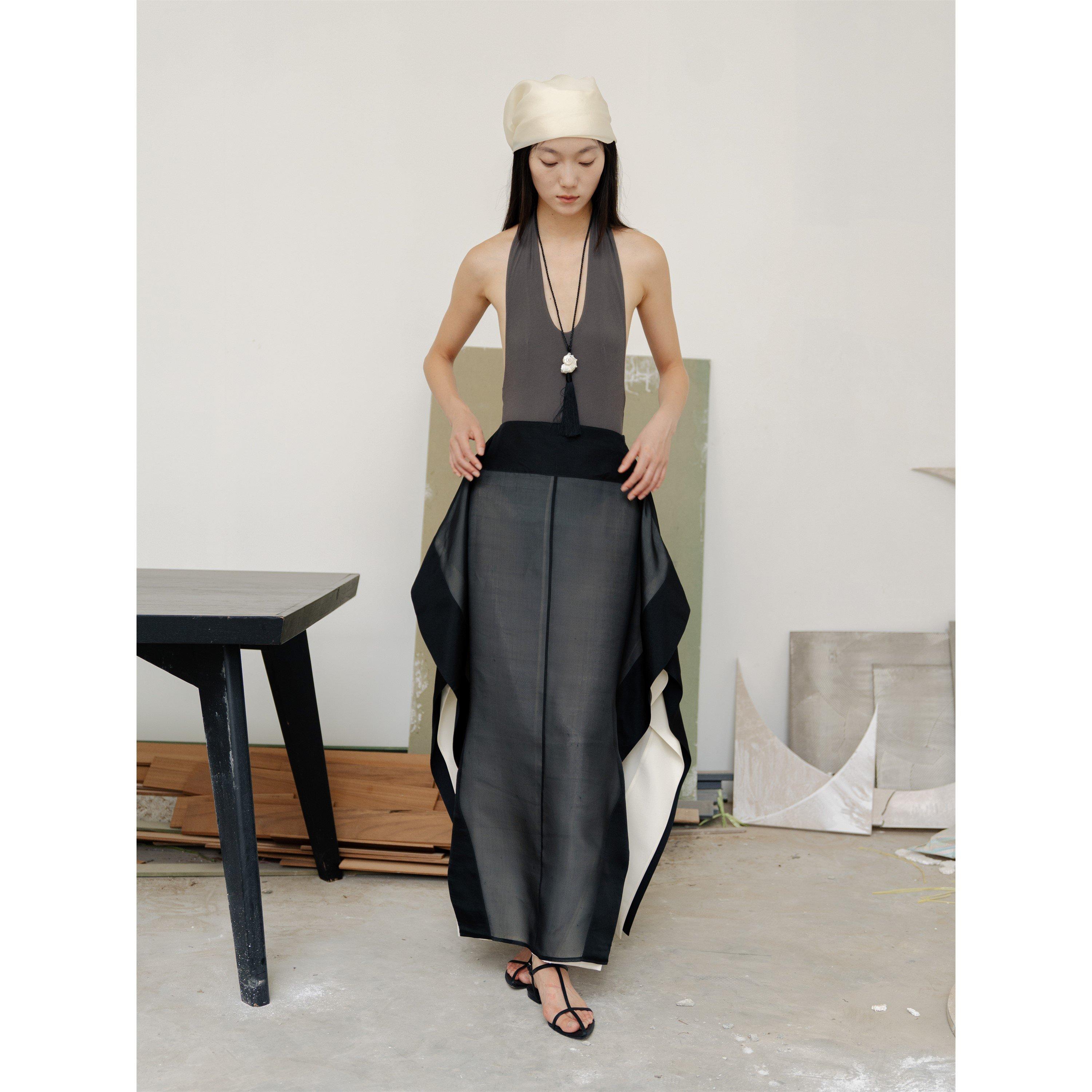 Black - Voraninda - Women's Kamala Midi Skirt - 3