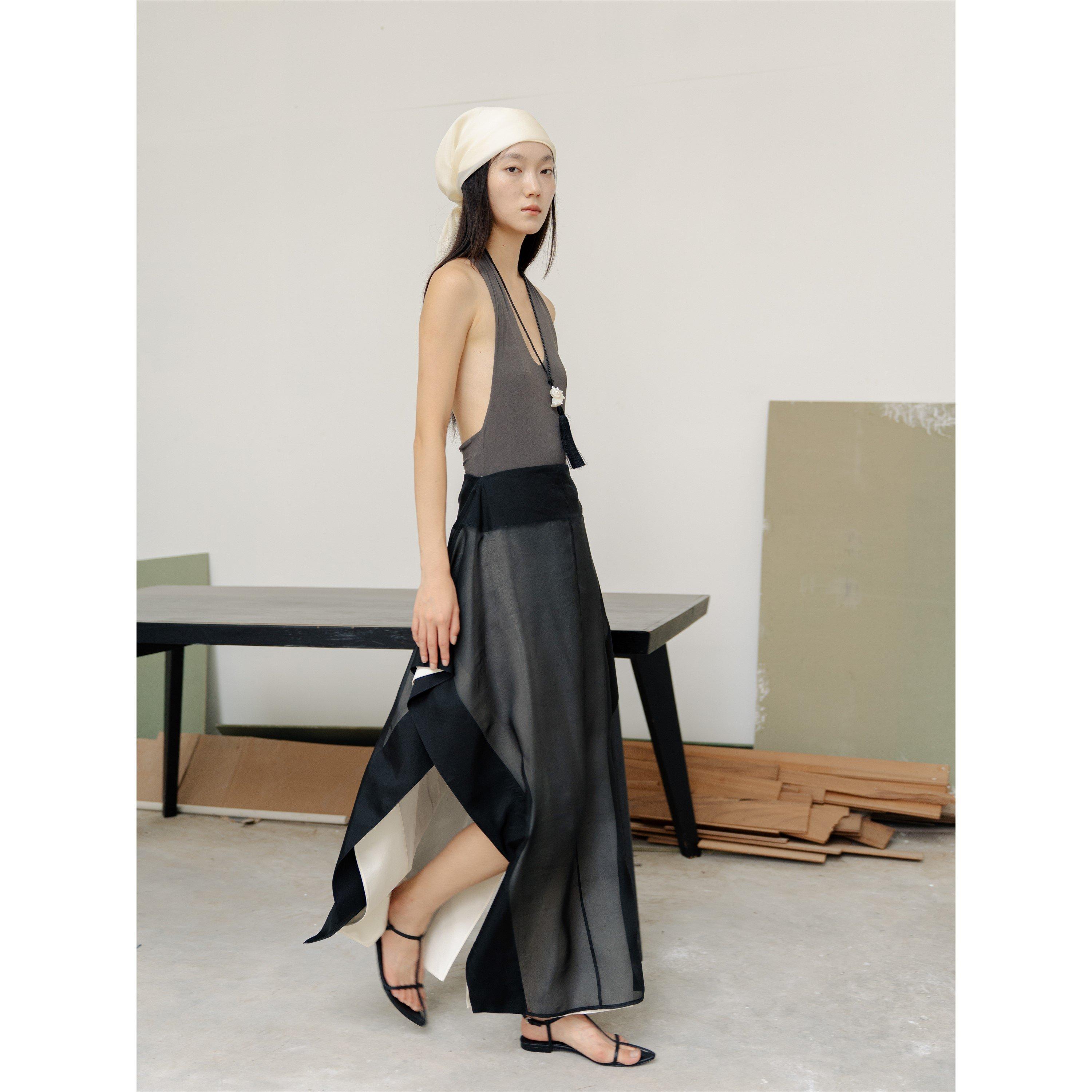 Black - Voraninda - Women's Kamala Midi Skirt - 4