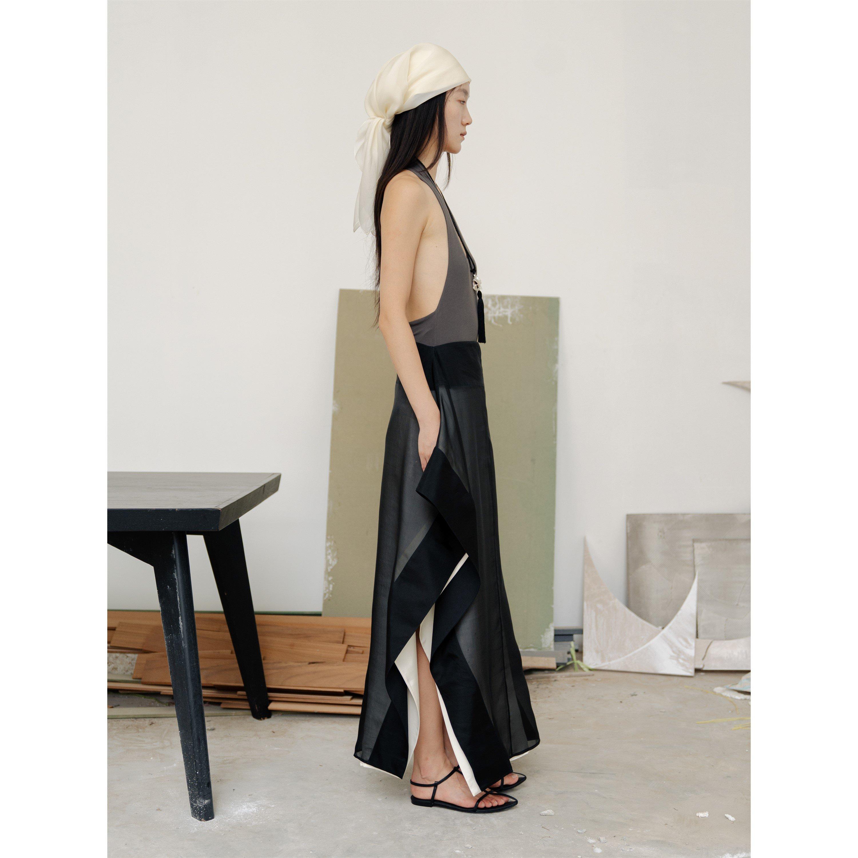 Black - Voraninda - Women's Kamala Midi Skirt - 5