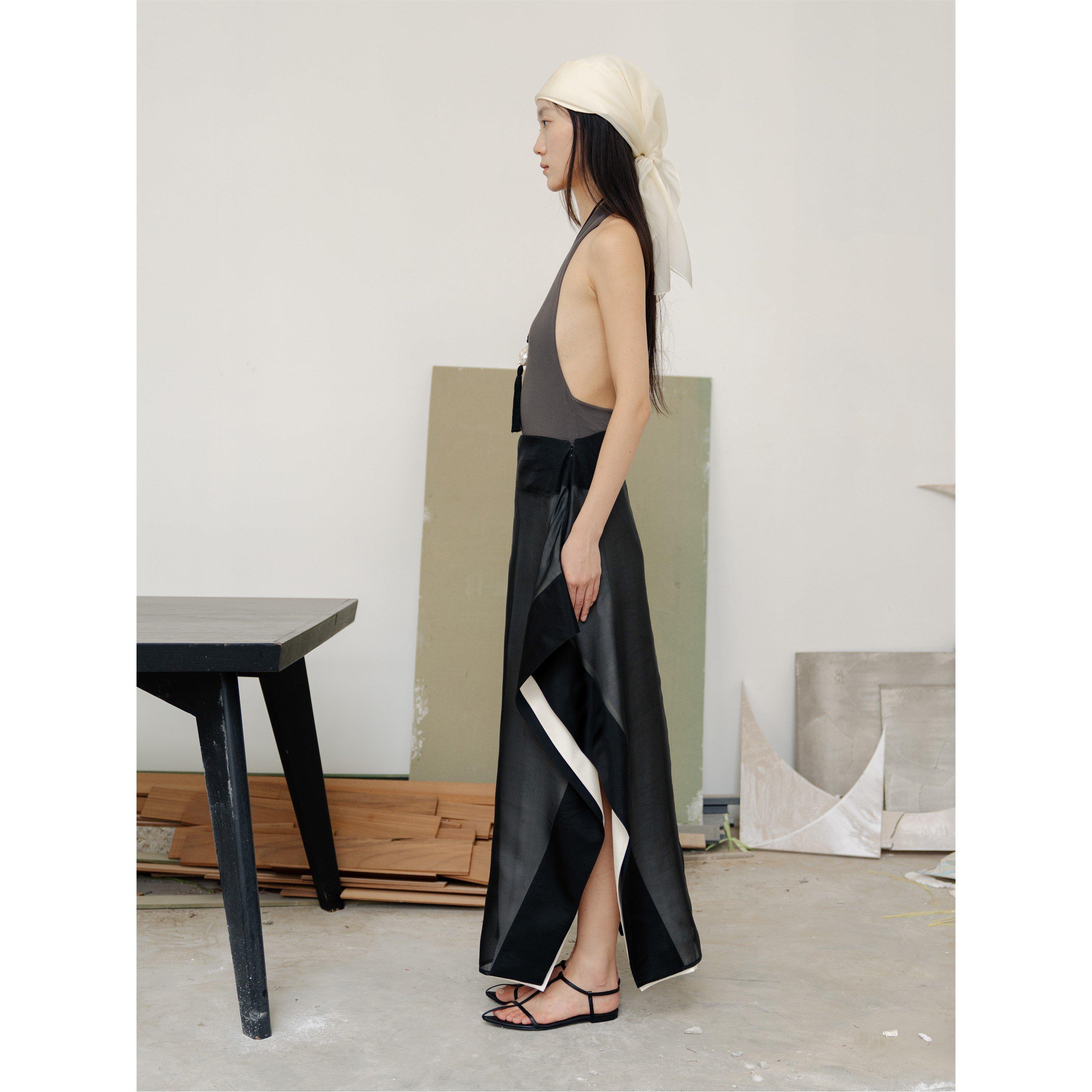 Black - Voraninda - Women's Kamala Midi Skirt - 7