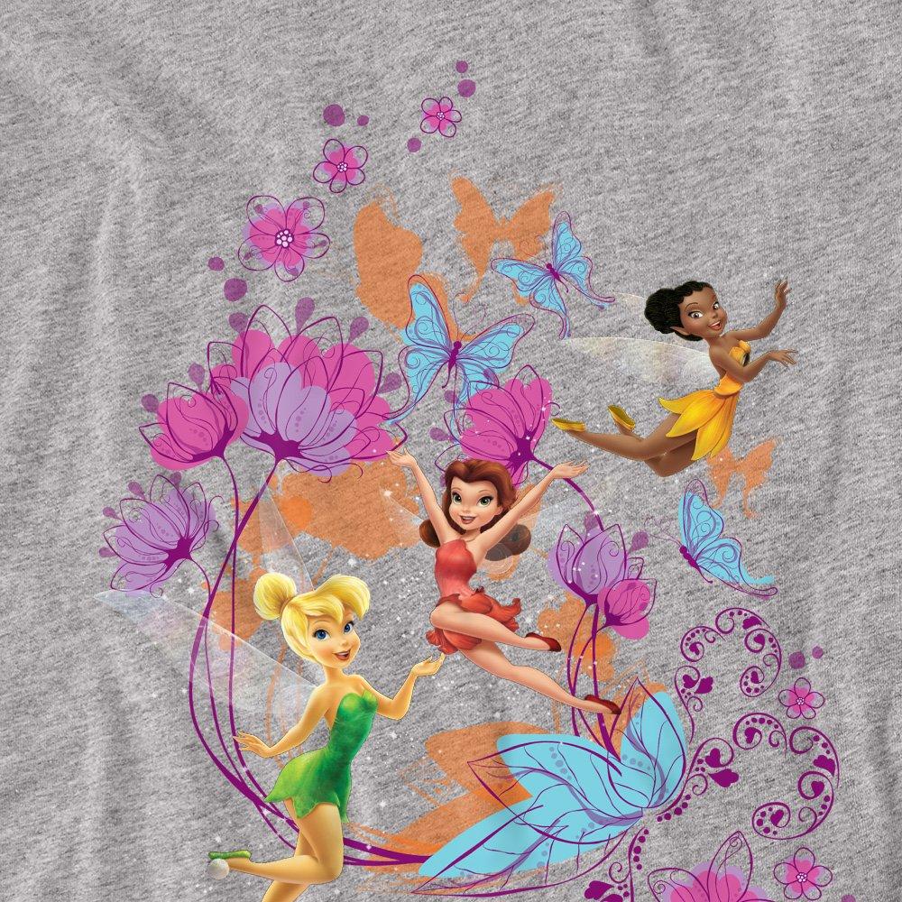Light Grey - Disney - Fairies And Butterflies Tinker Bell Rosetta T-Shi - 2