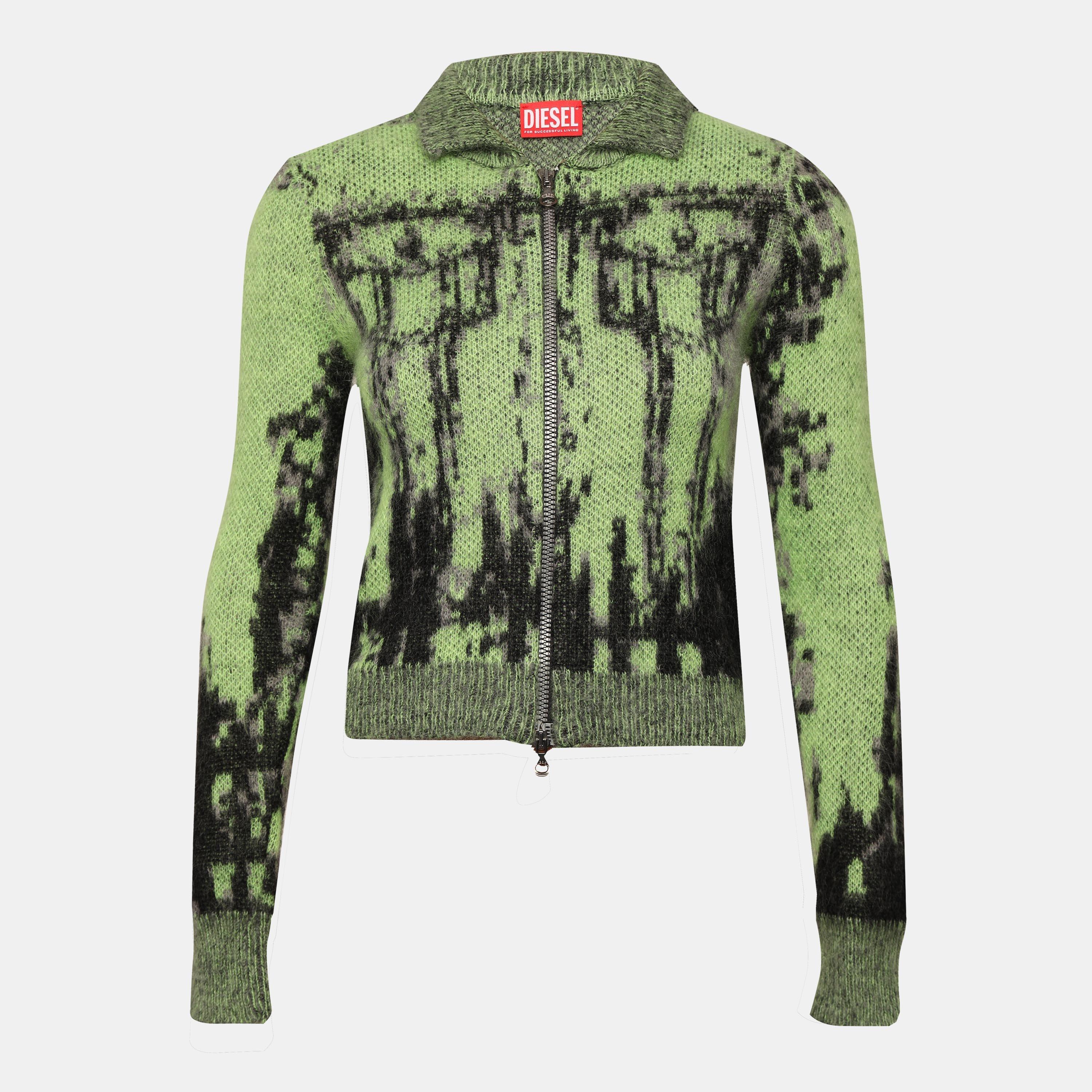 Lime Pnch - Diesel - Women's Taphos Maglia Cardigan - 1