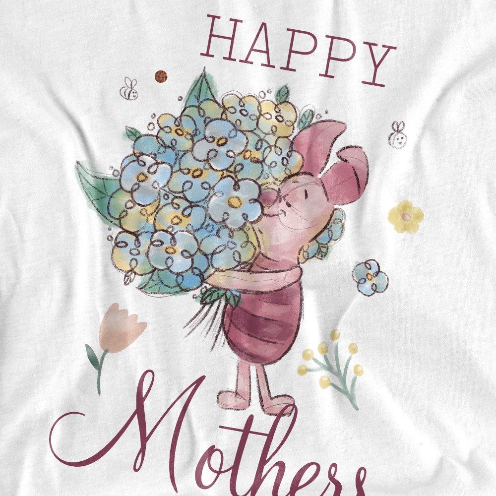 White - Disney - Winnie The Pooh Piglet Happy Mothers Day Long Slee - 2