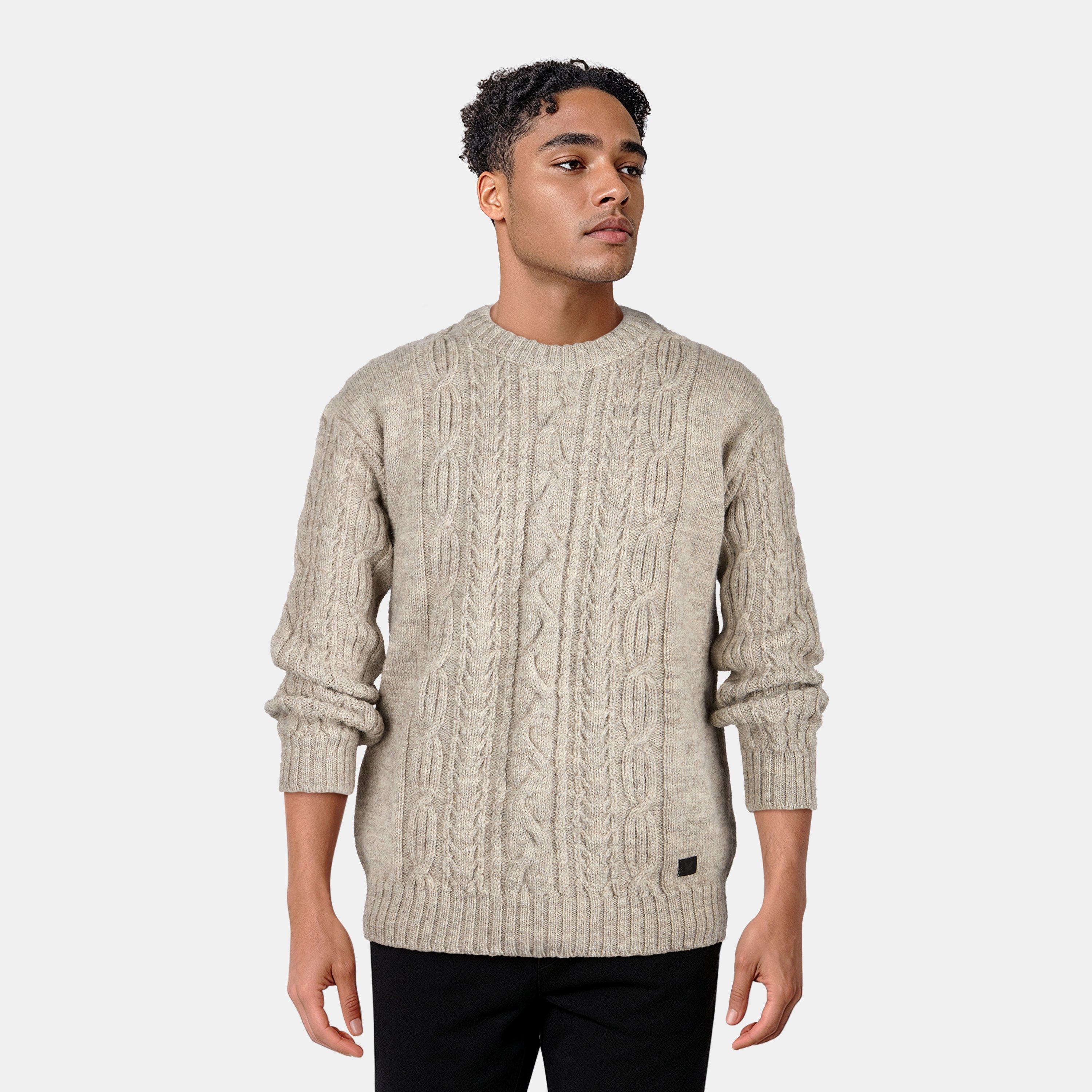 Kitt - Lyle and Scott - Men's Cable Knit Crew Neck Jumper - 3