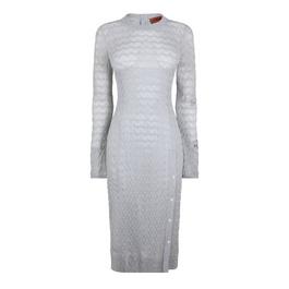 Missoni Lace Metallic Crochet-Knit Dress