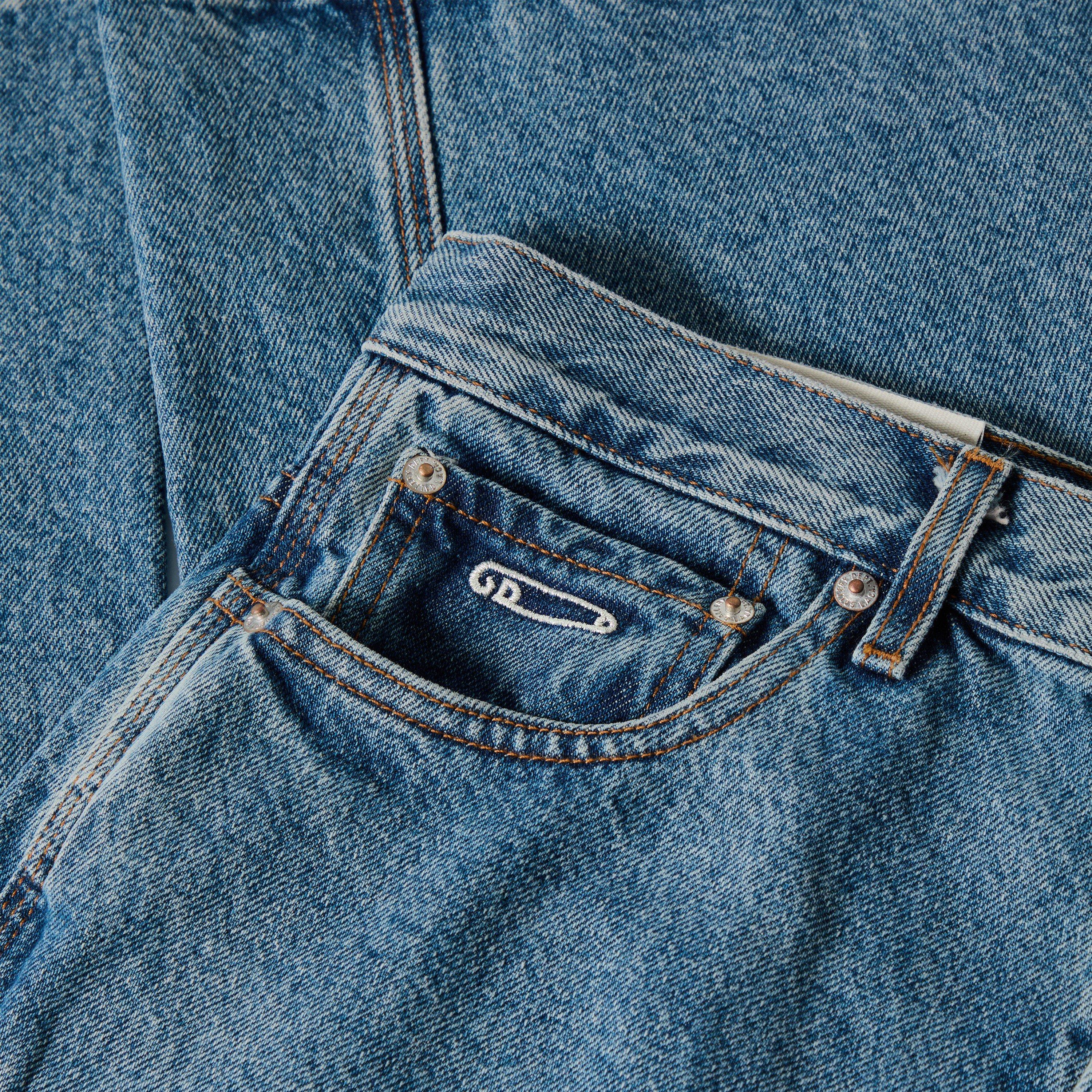 Medium Wash - Gallery Dept - Men's Wide Leg Jeans - 5