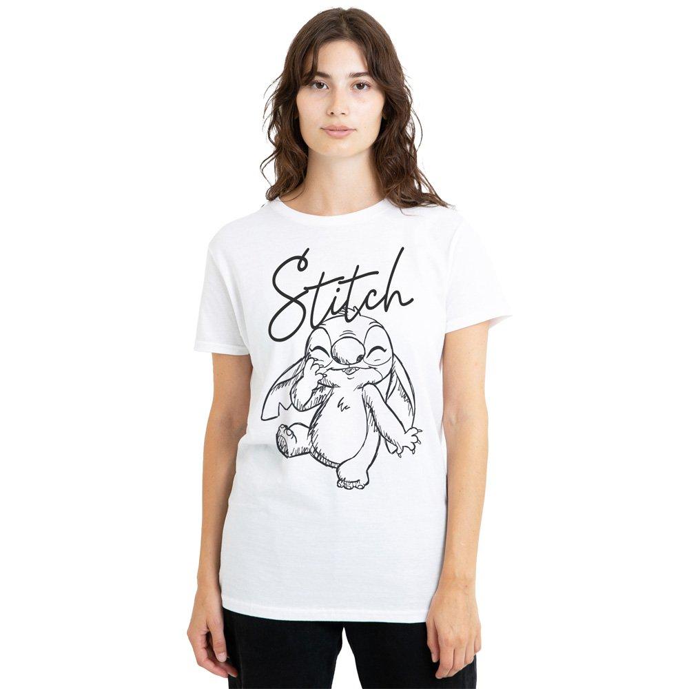 White - Disney - Lilo And Stitch Sketchy Surprise Classic T Shirt - 1
