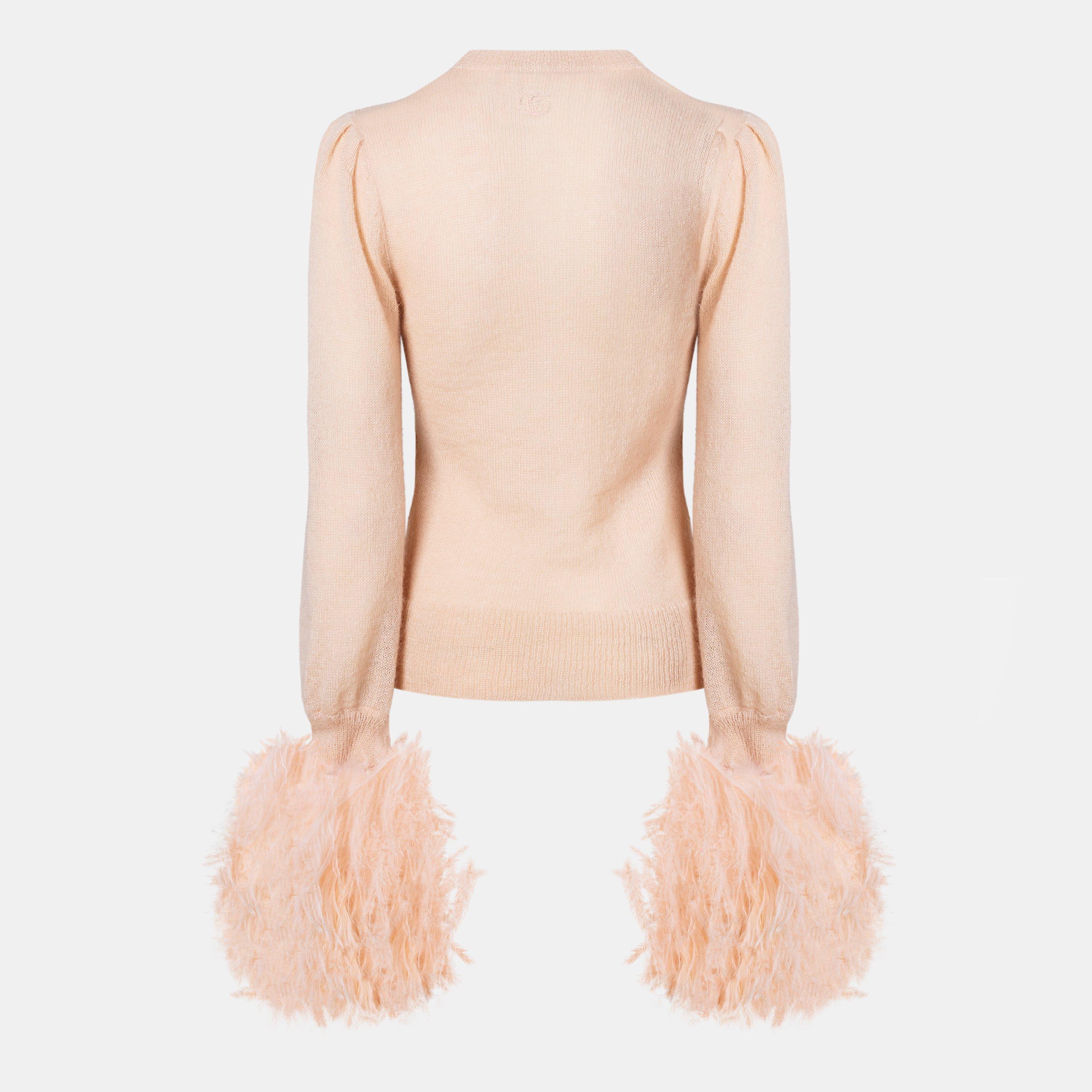 Nude/Mix - Gucci - Women's Crew Neck Jumper - 2