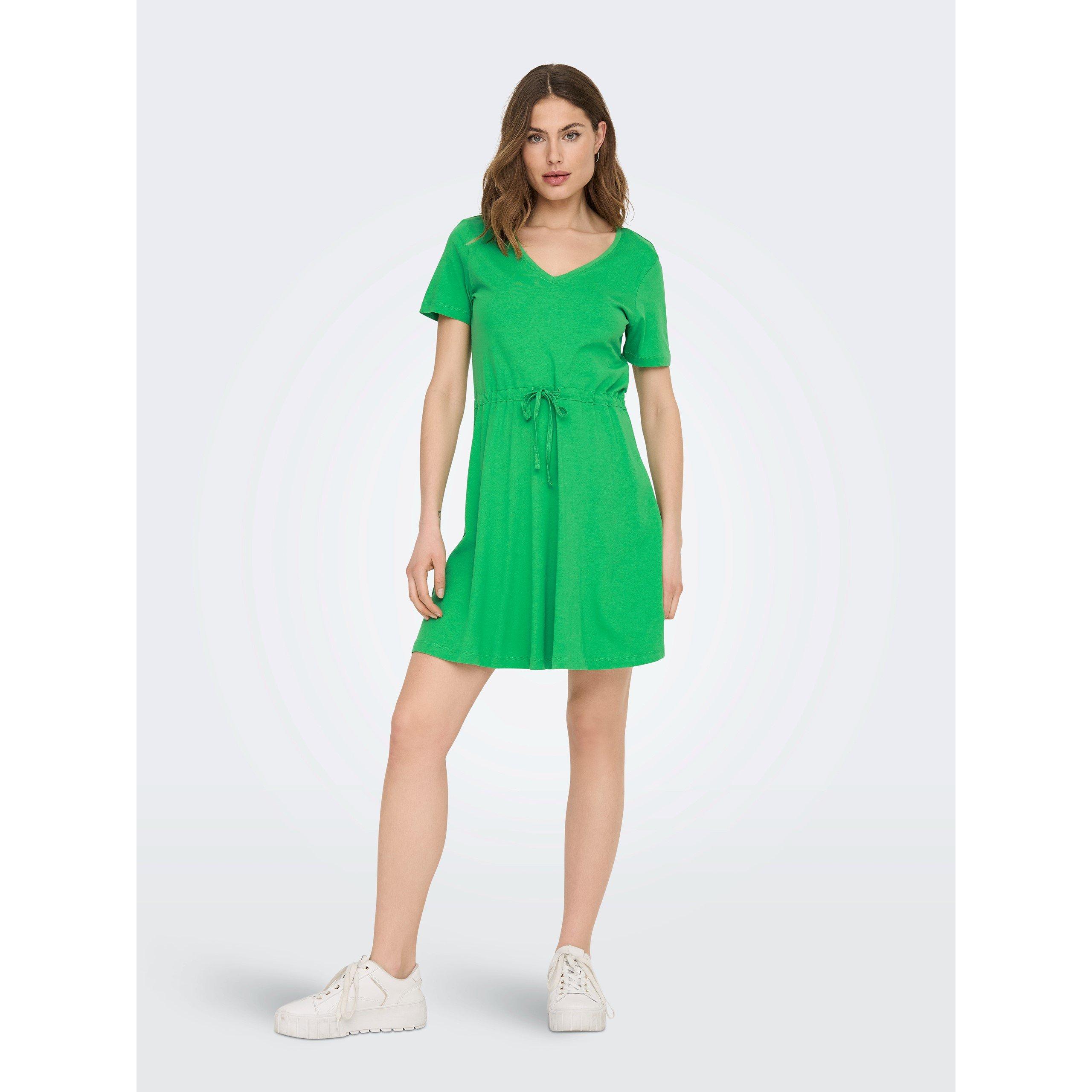 Verde Kelly - Only - V-Neck Mini Dress - 2