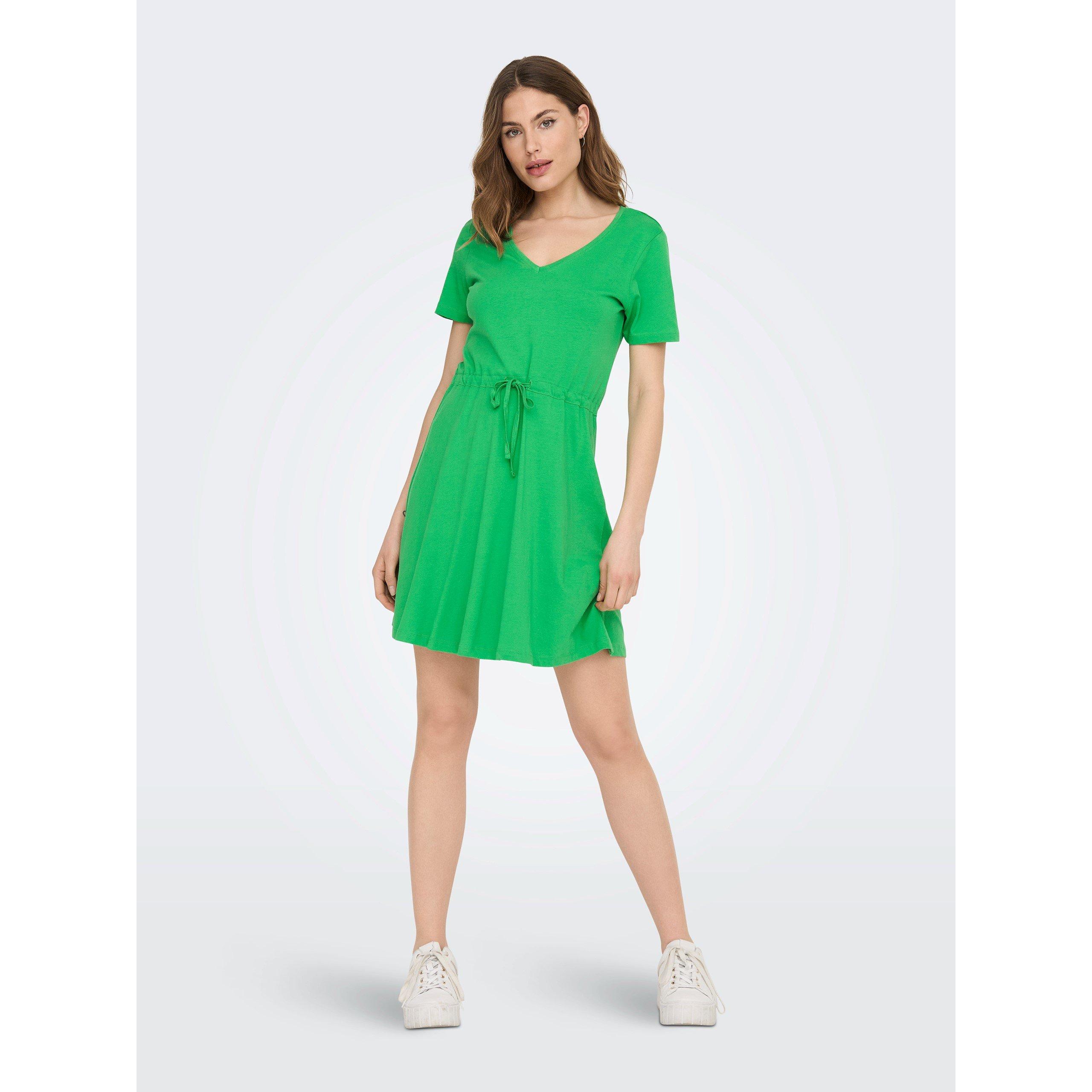 Verde Kelly - Only - V-Neck Mini Dress - 3