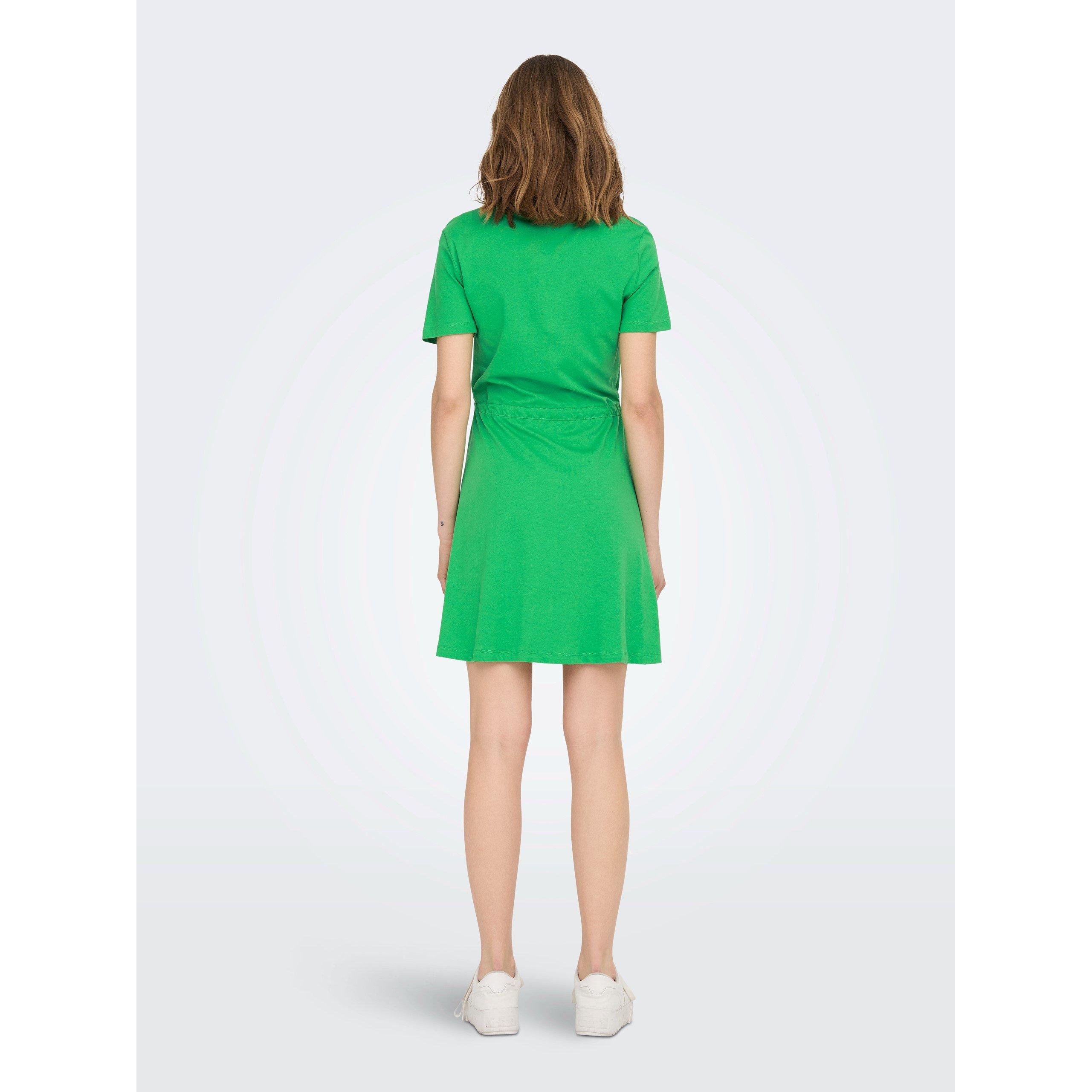 Verde Kelly - Only - V-Neck Mini Dress - 4