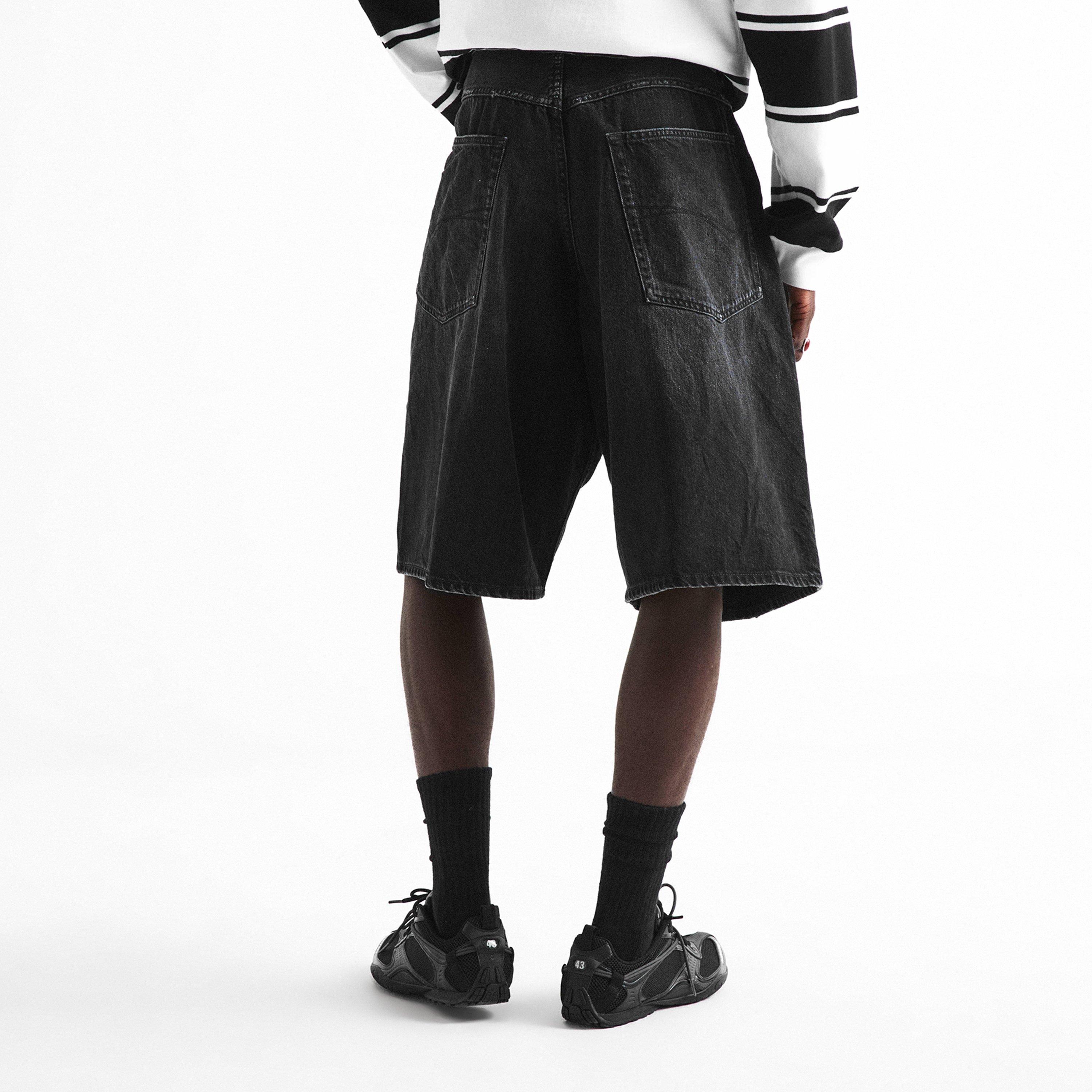 Black - Balenciaga - Bal Denim Short Sn63 - 4