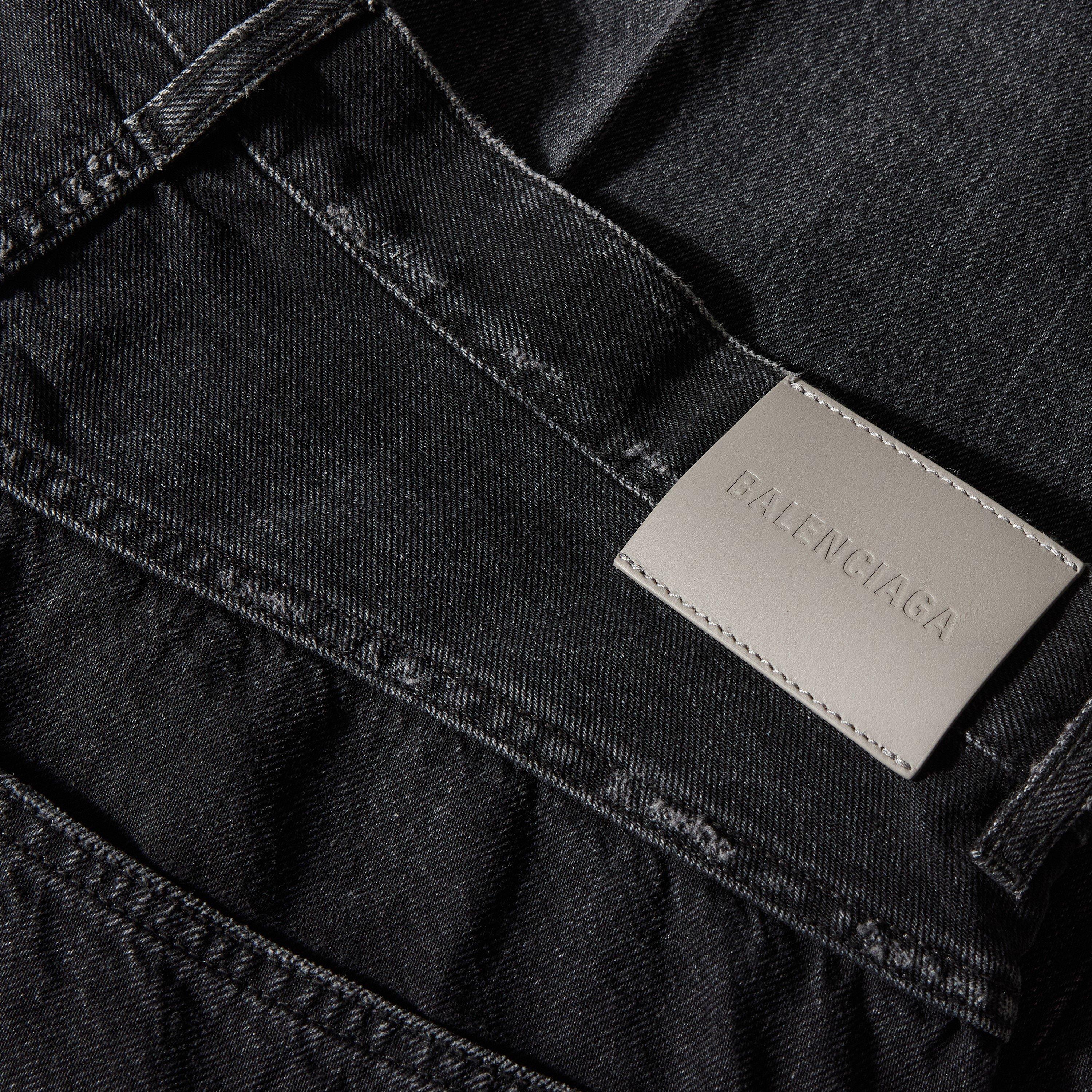 Black - Balenciaga - Bal Denim Short Sn63 - 3