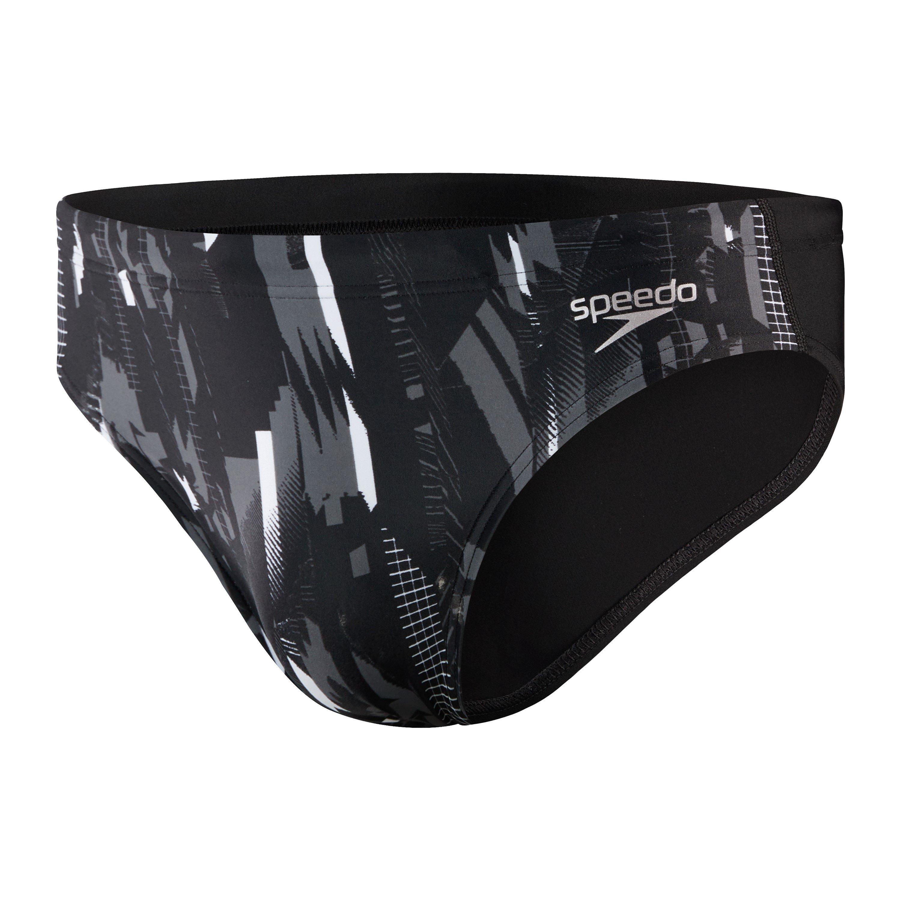 Zwart/Grijs - Speedo - 7cm Brief Mens