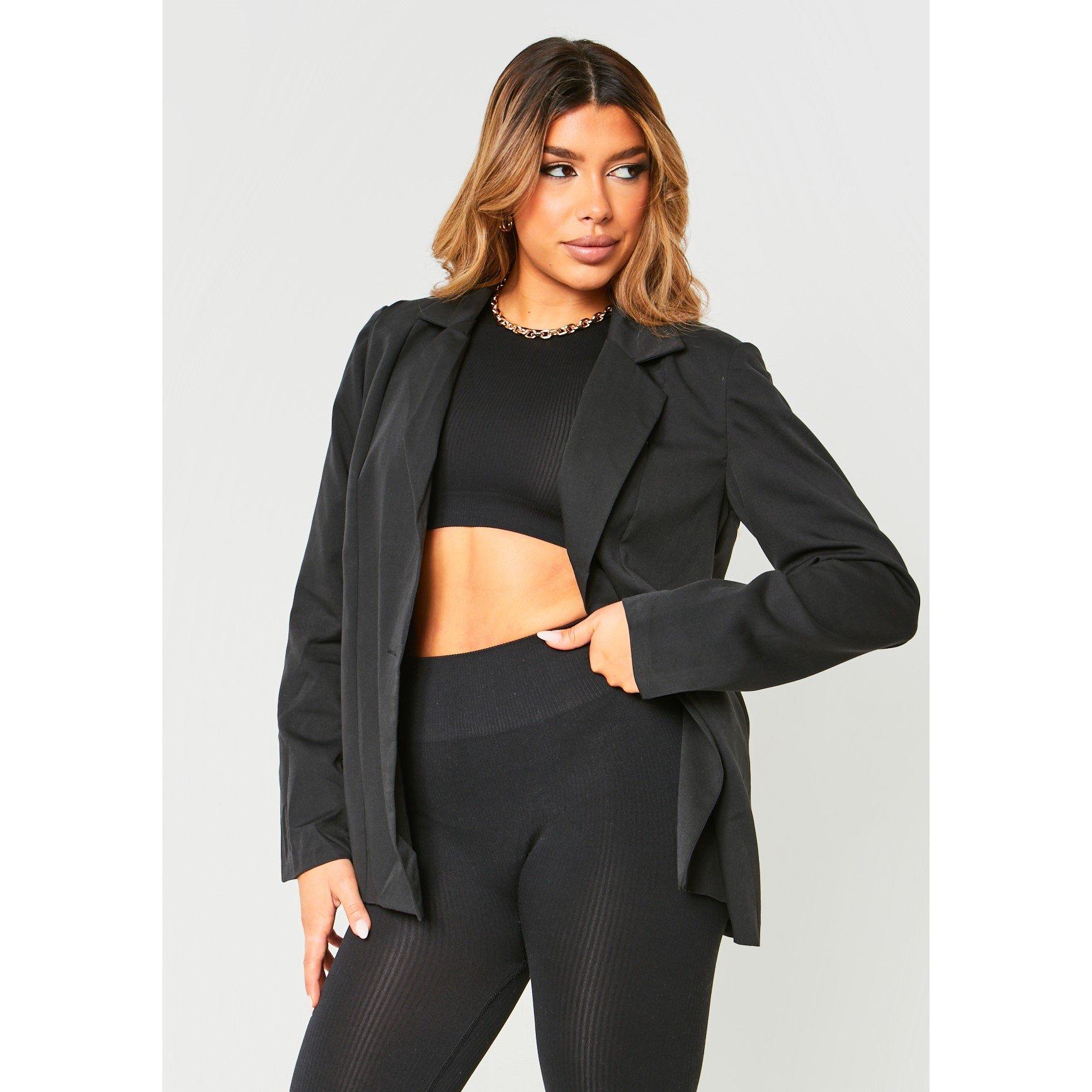 Missy Empire Women's Tailored Oversized Blazer - Black - 6 (2XS)
