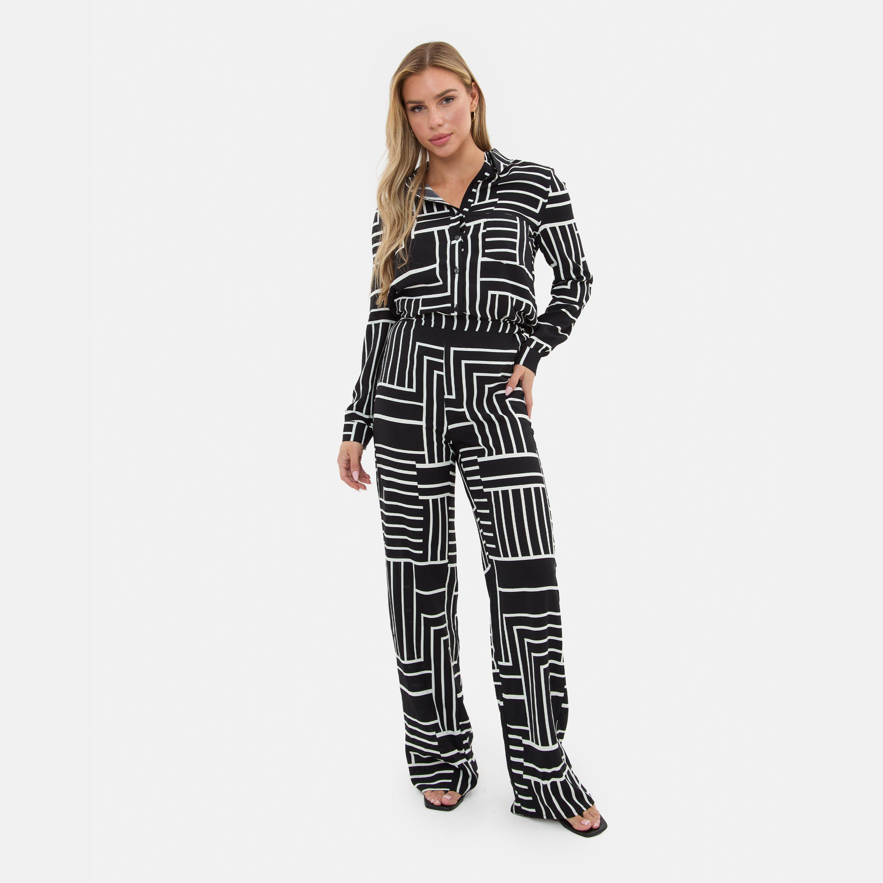 Mono - I Saw It First - Printed Wide Leg Crepe Trouser - 1