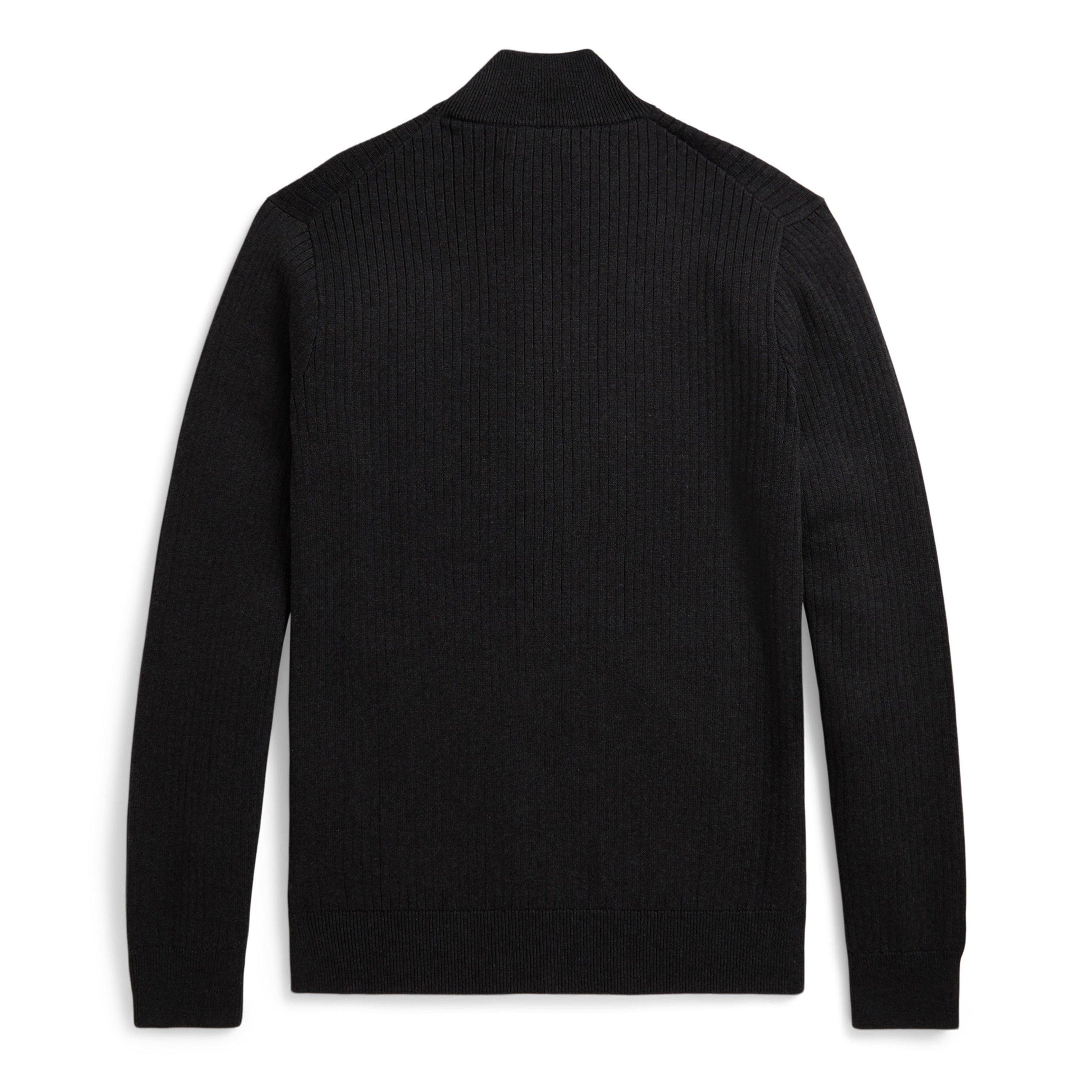 Dark Granite - Polo Ralph Lauren - Men's Knitted Full Zip Crew Neck Jumper - 2