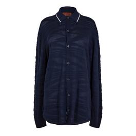 Missoni Embossed Jacquard Knitted Shirt