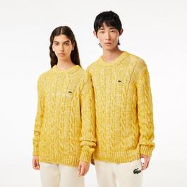 Lacoste Alpaca Wool Cable Knit Sweater