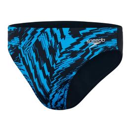 Speedo All Over Print 7Lattice Tie Back Swimsuit Womens