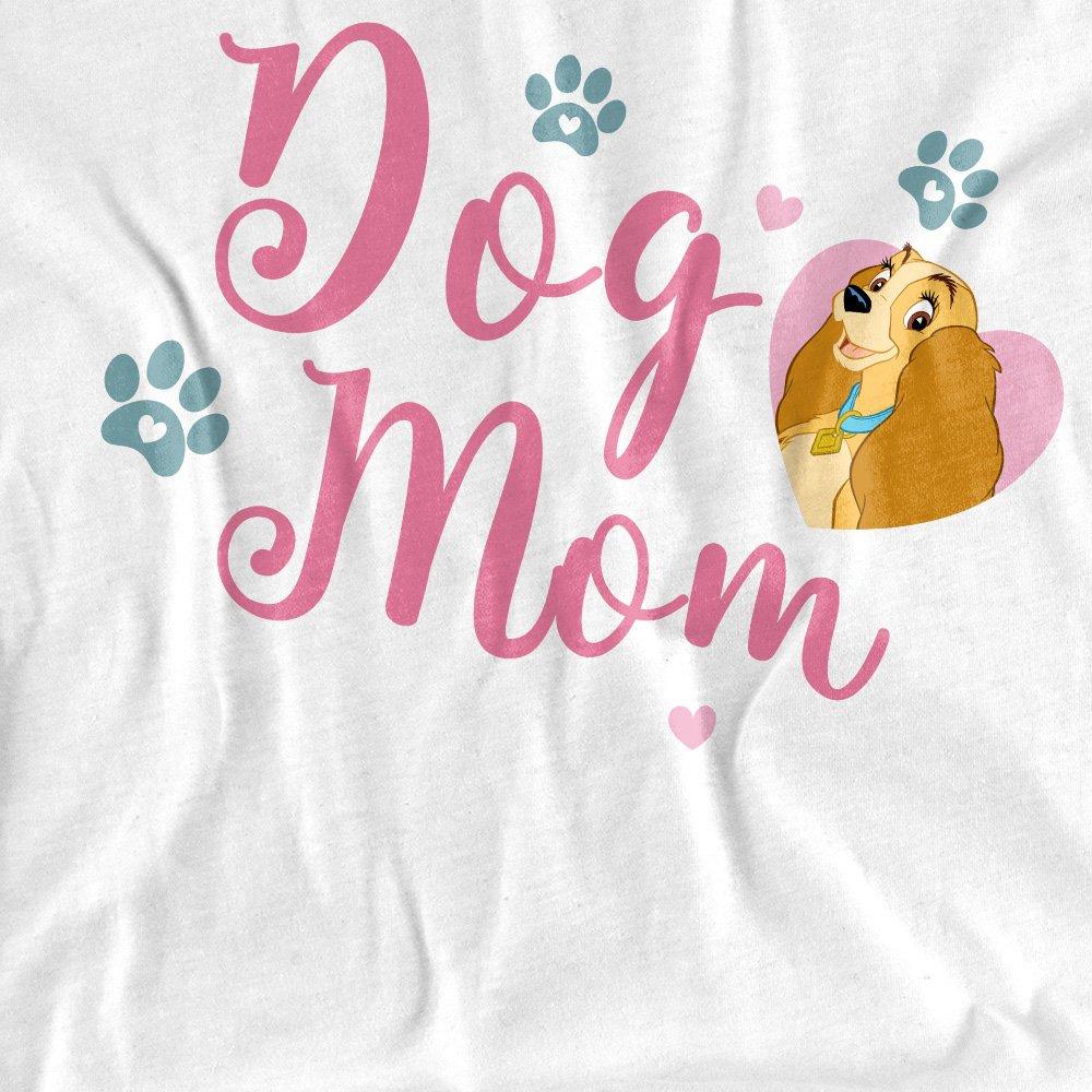 White - Disney - Lady And The Tramp Dog Mom T-Shirt White - 2