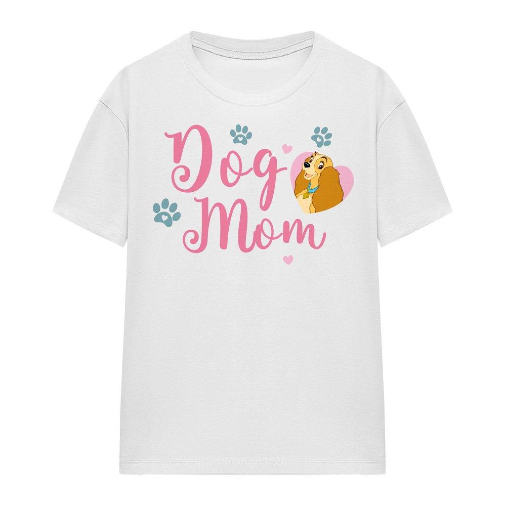 White - Disney - Lady And The Tramp Dog Mom T-Shirt White - 4