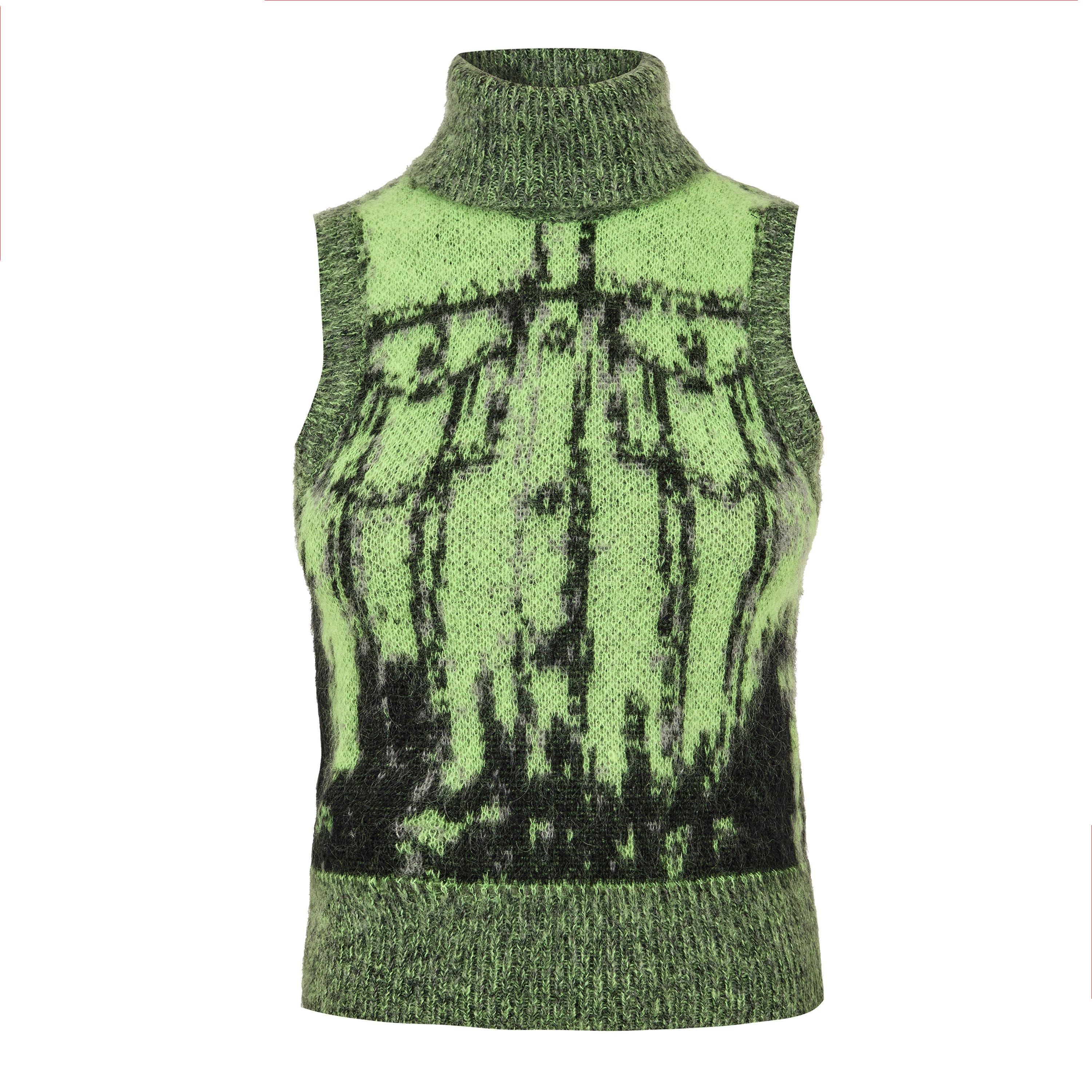 Lime Punch - Diesel - Women's Sifnos Maglia Knitted Hoodie - 1