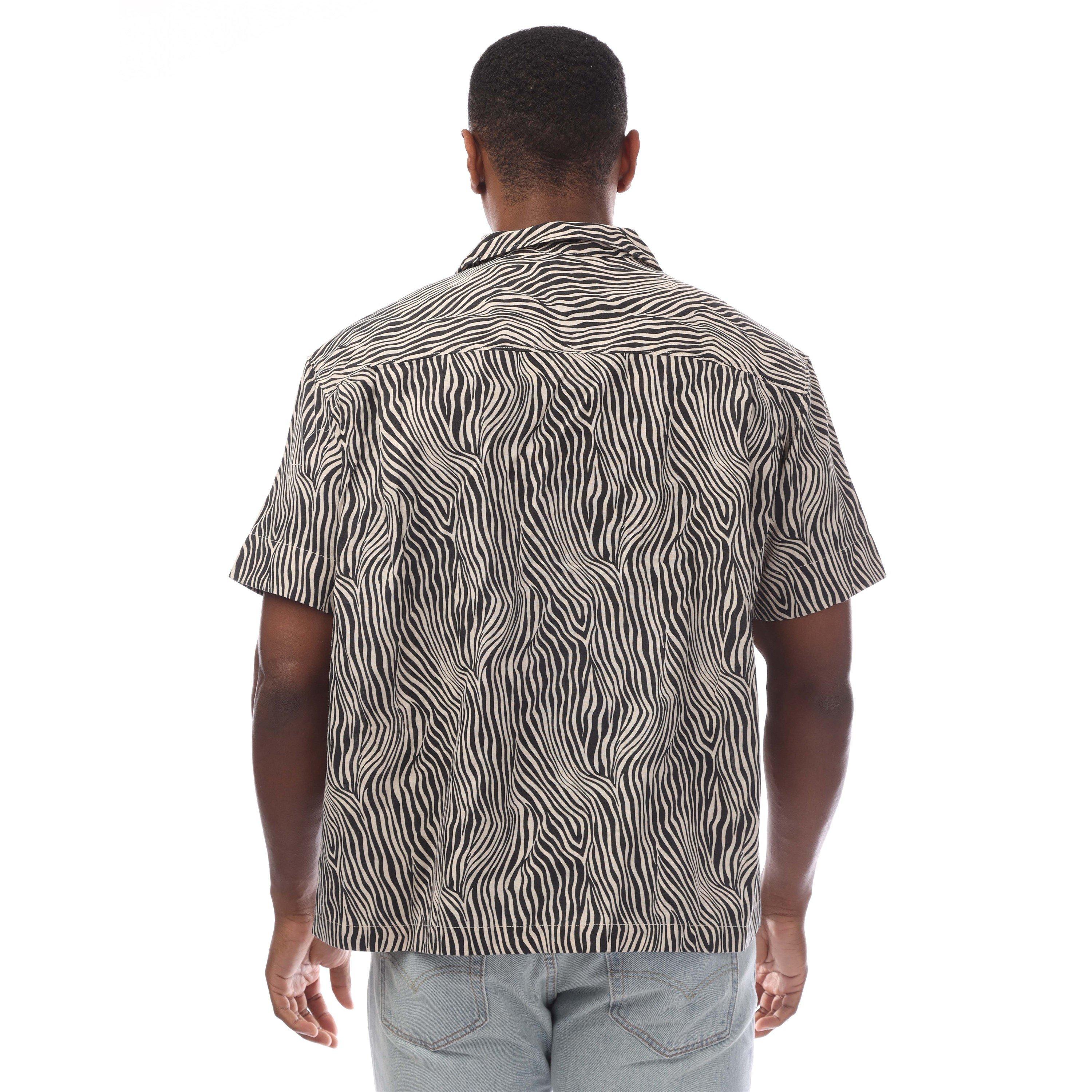 Zebra Creme Bru - Levis - Ari Short Sleeve Resort Shirt - 2