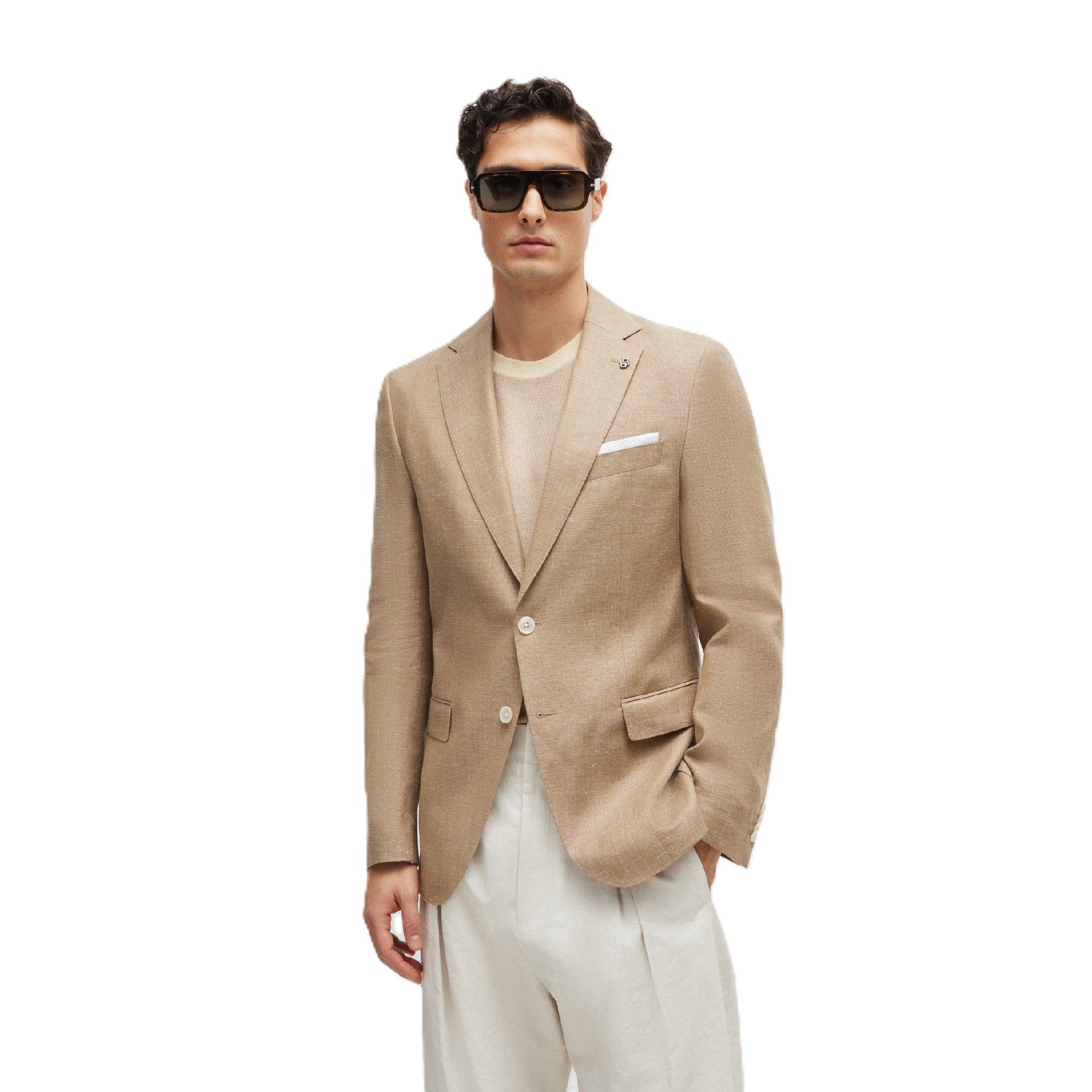 Boss Men's H Hutson Formal Jacket - Medium Beige - 40 (50)