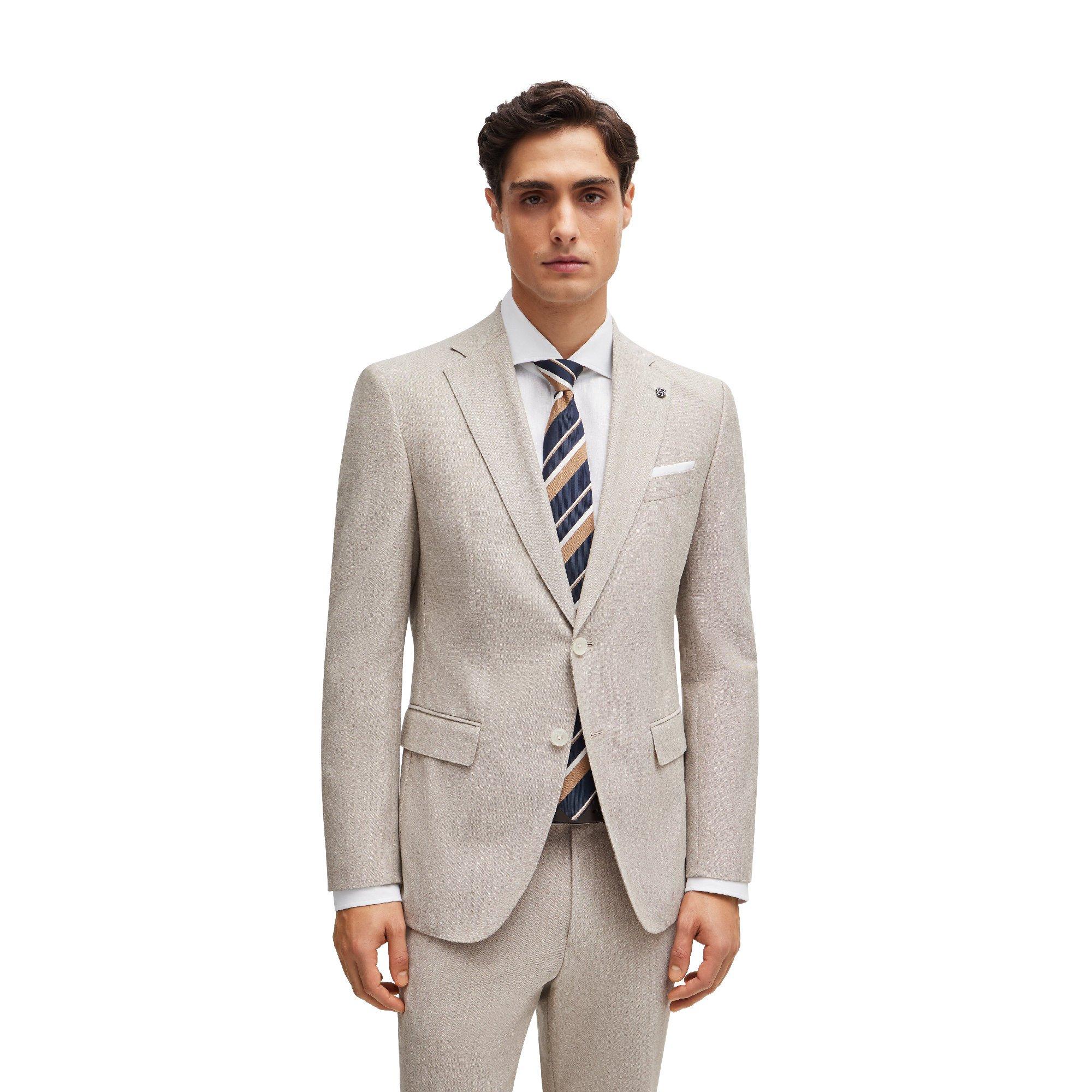 Boss Men's H Hutson Formal Jacket - Medium Beige - 40 (50)