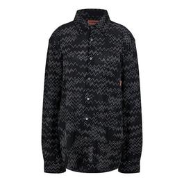 Missoni Crochet-Knit Cotton-Blend Shirt