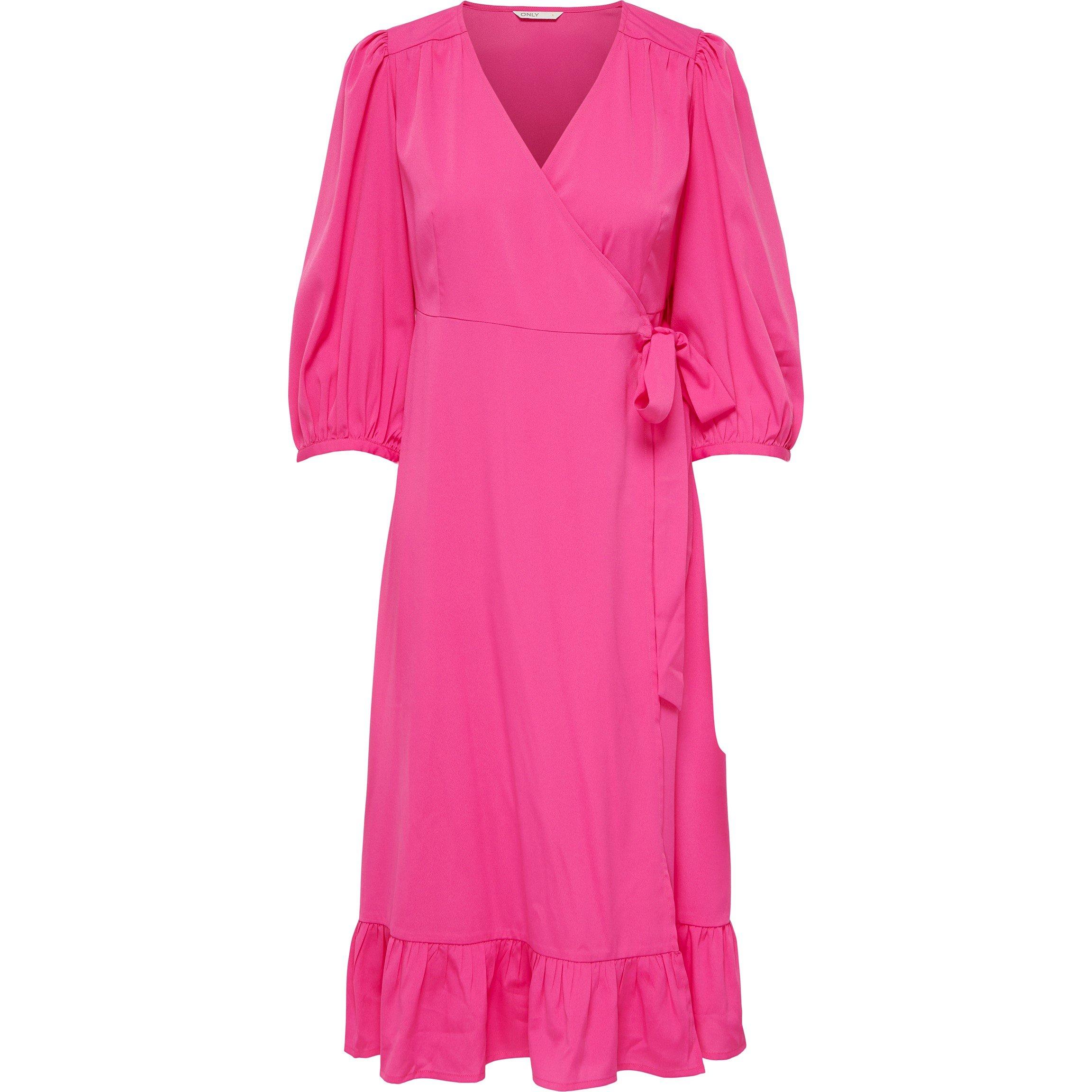 Fuchsia Purple - Only - Women's Olivia Wrap Dress - 3