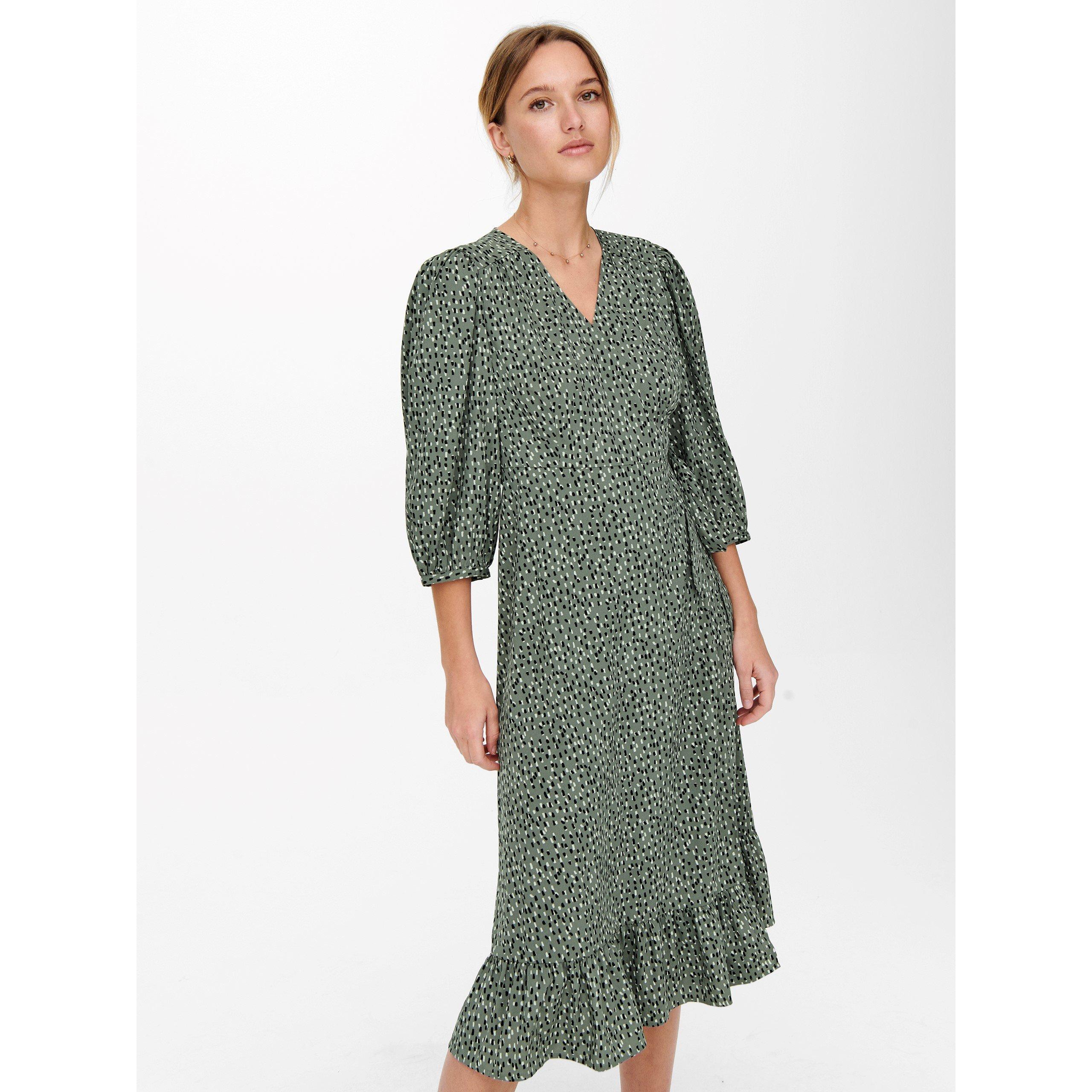 Only Women's Olivia Wrap Dress - Balsam Green - 8 (XS)