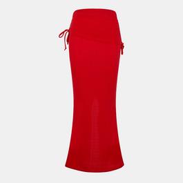 Missy Empire Ruched Fold Over Maxi Skirt