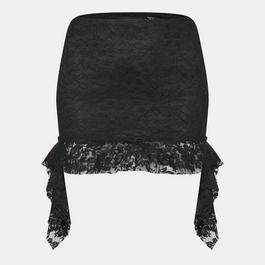 Missy Empire Lace Frill Mini Skirt