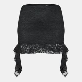 Missy Empire Lace Frill Mini Skirt