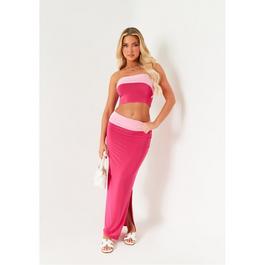 Missy Empire ME Fold Maxi Skirt Ld51