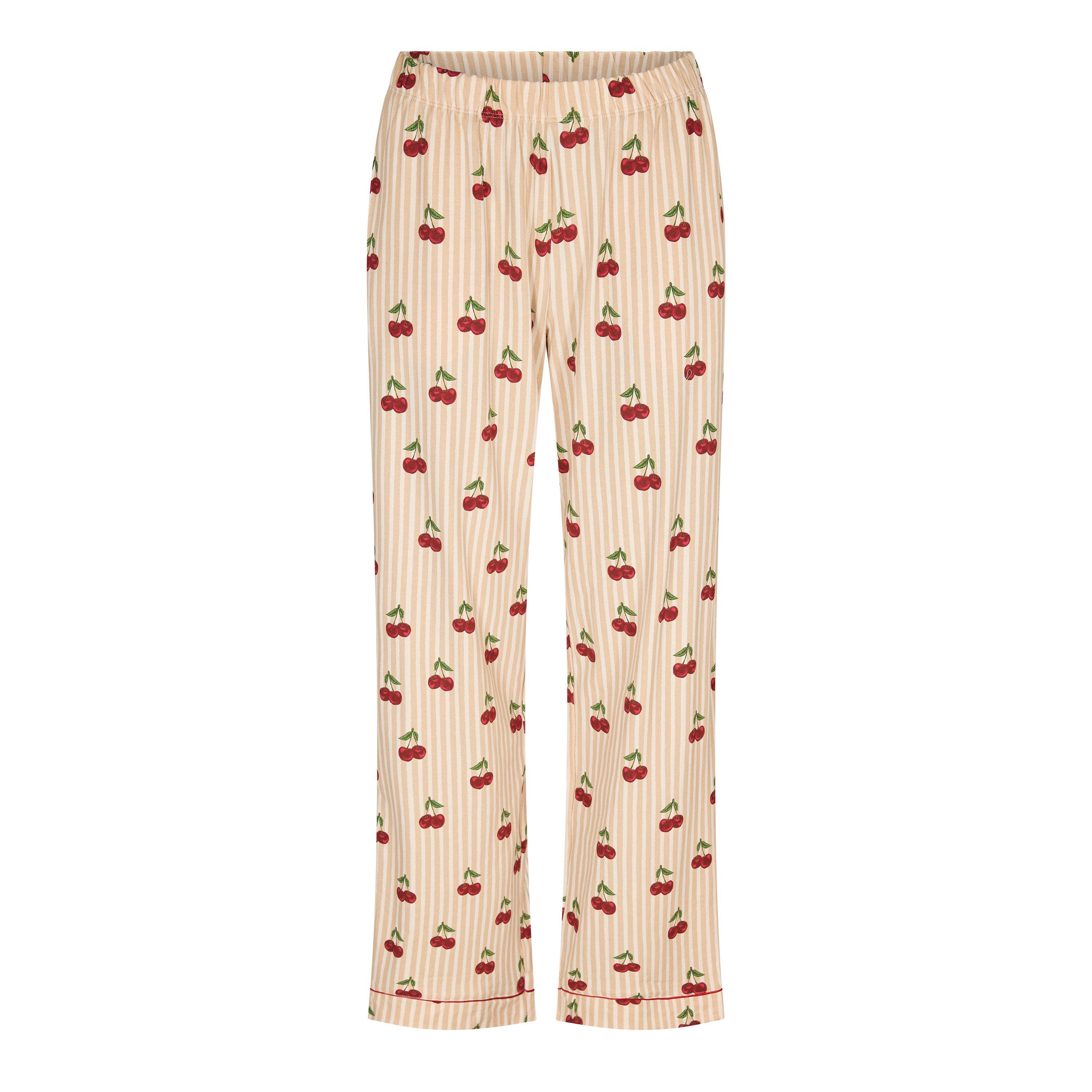 Cherry Stripes - Chelsea Peers - Women's Cotton Long Sleeve Pyjama Set - 4