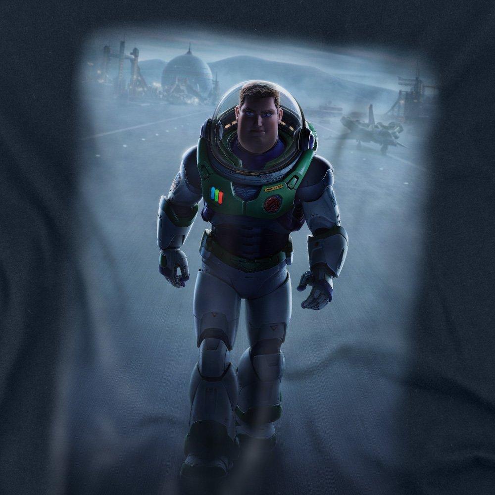Navy - Disney - Lightyear Poster With Buzz Lightyear Long Sleeve T - 2