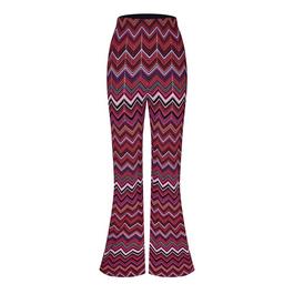 Missoni Viscose And Chevron Blend Flared Trousers