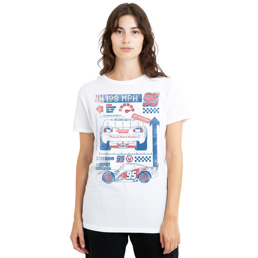 White - Disney - Cars Lightning McQueen 198 T-Shirt White - 1