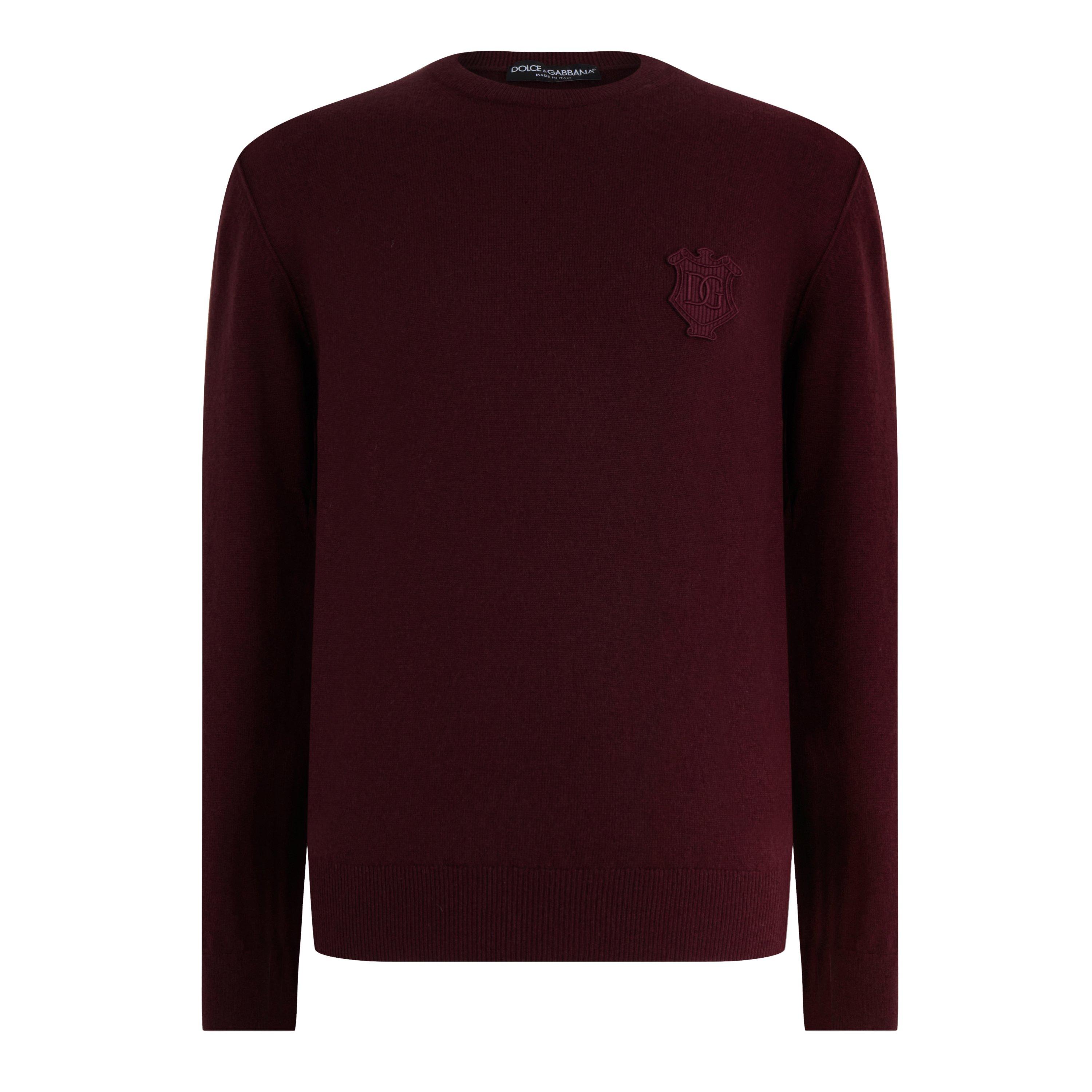 Vino - Dolce and Gabbana - Men's Chest Logo Crew Neck Jumper - 1