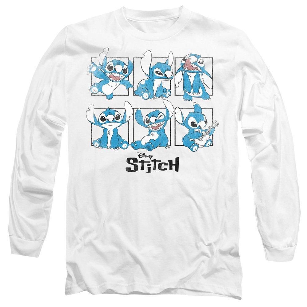 White - Disney - Lilo And Stitch Graphic Blocks Long Sleeve T-Shirt - 1