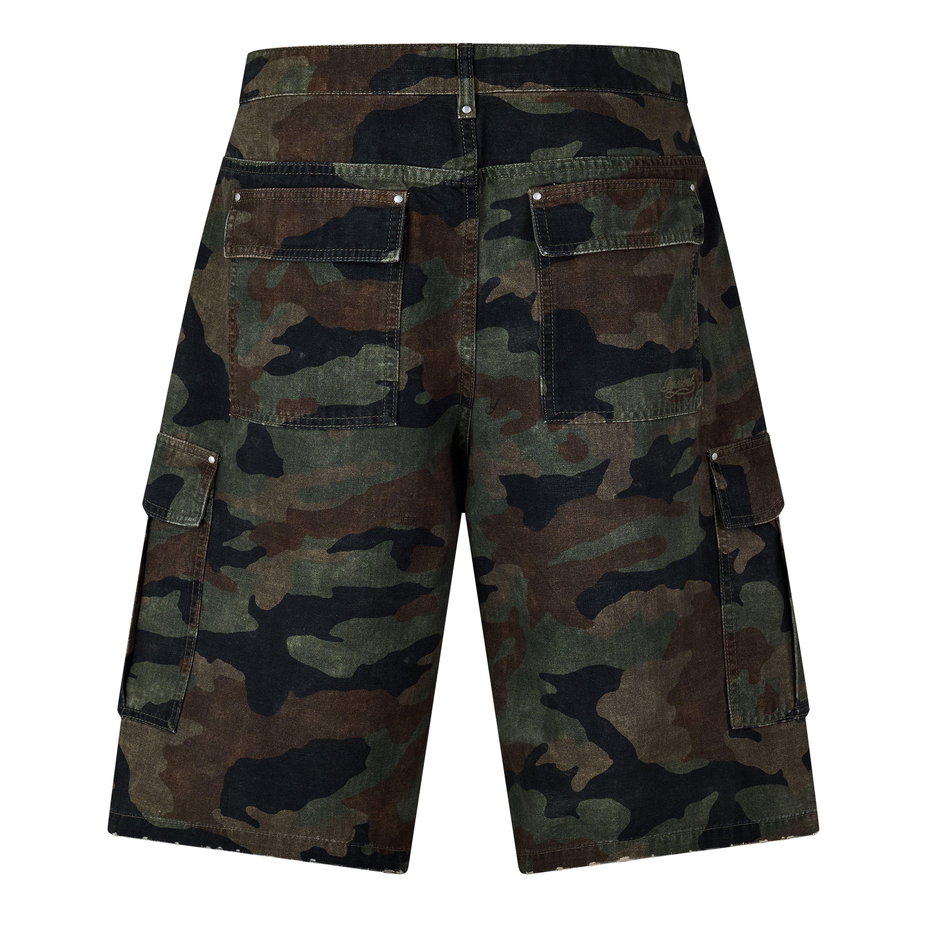 Camo - Represent - Men's Camo Cargo Shorts - 2