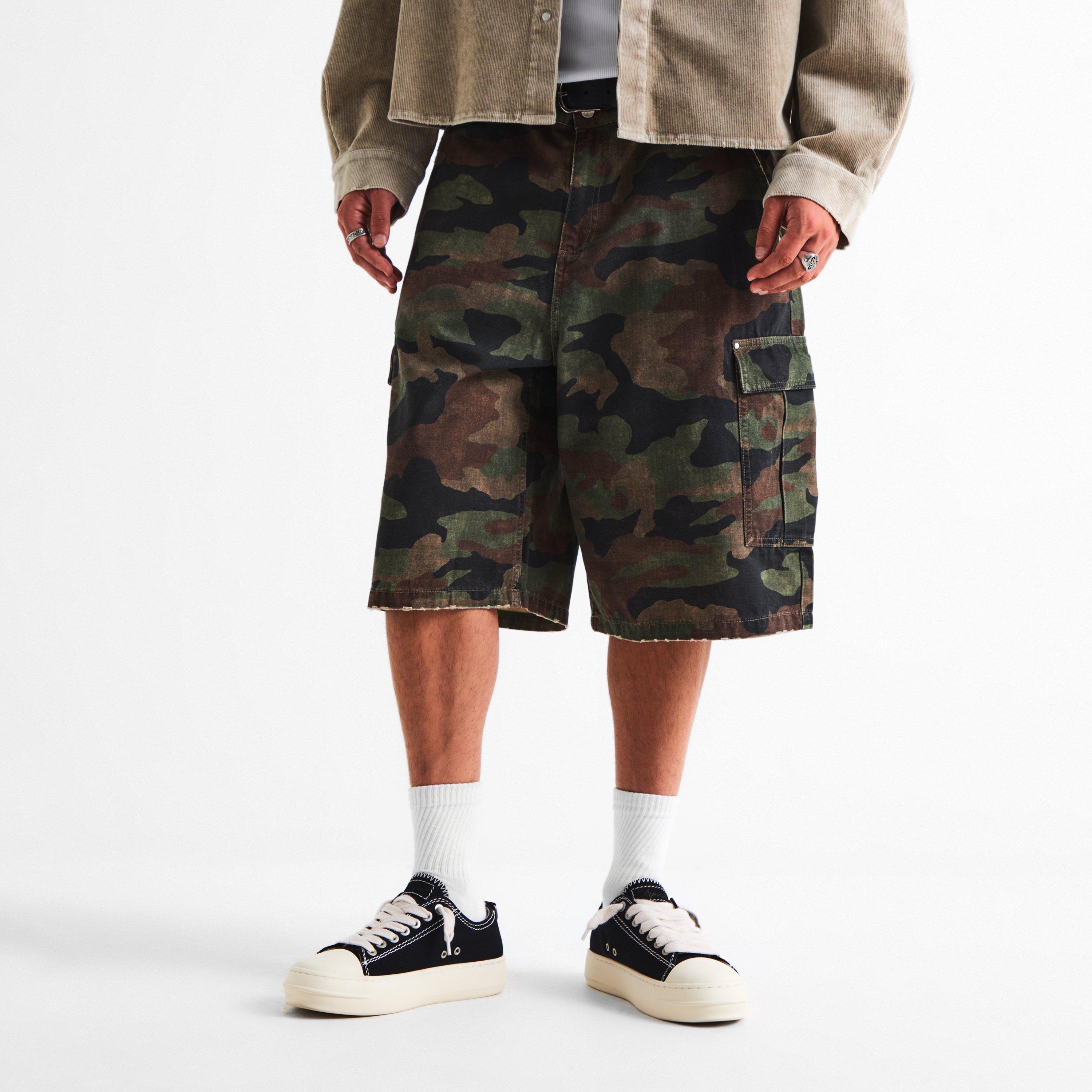 Camo - Represent - Men's Camo Cargo Shorts - 3