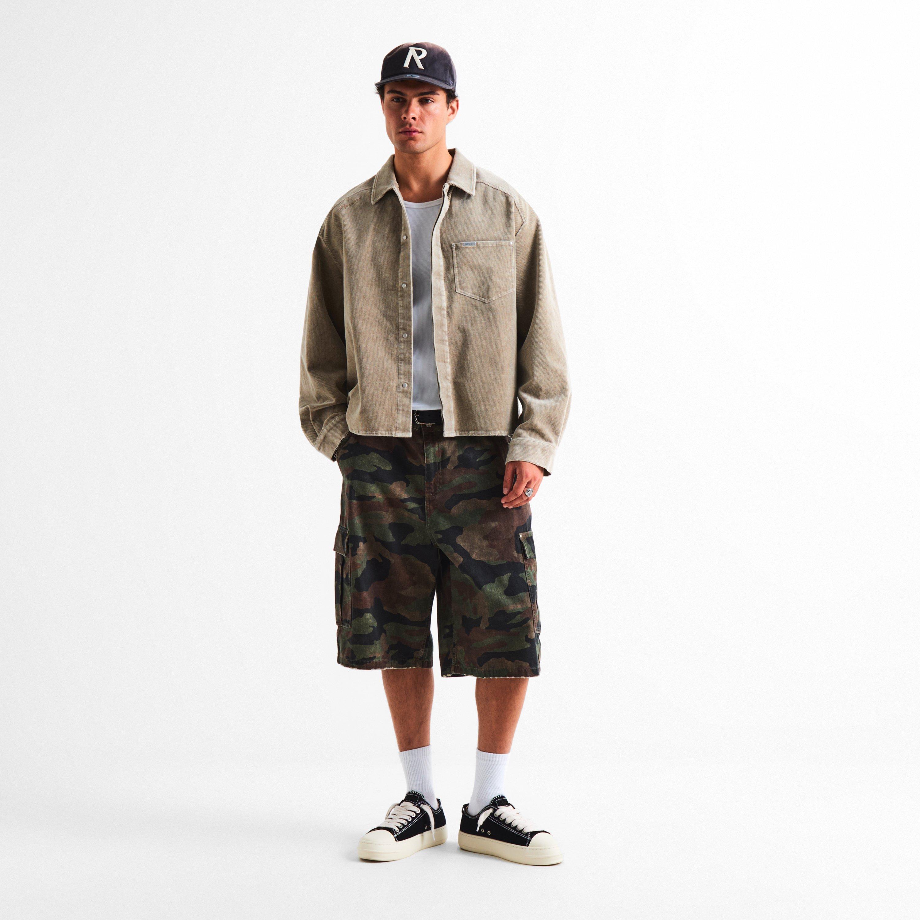 Camo - Represent - Men's Camo Cargo Shorts - 6